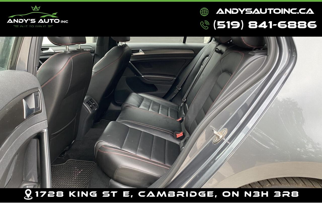 2018 Volkswagen Golf GTI ! LEATHER ! SUNROOF ! 6 SPEED MANUAL ! GTI ! LEATHER ! SUNROOF ! NO ACCIDENTS Photo