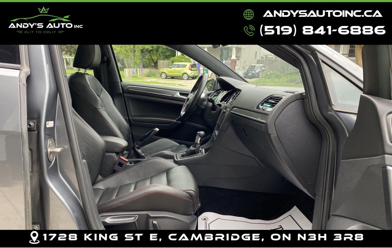 2018 Volkswagen Golf GTI ! LEATHER ! SUNROOF ! 6 SPEED MANUAL ! GTI ! LEATHER ! SUNROOF ! NO ACCIDENTS Photo