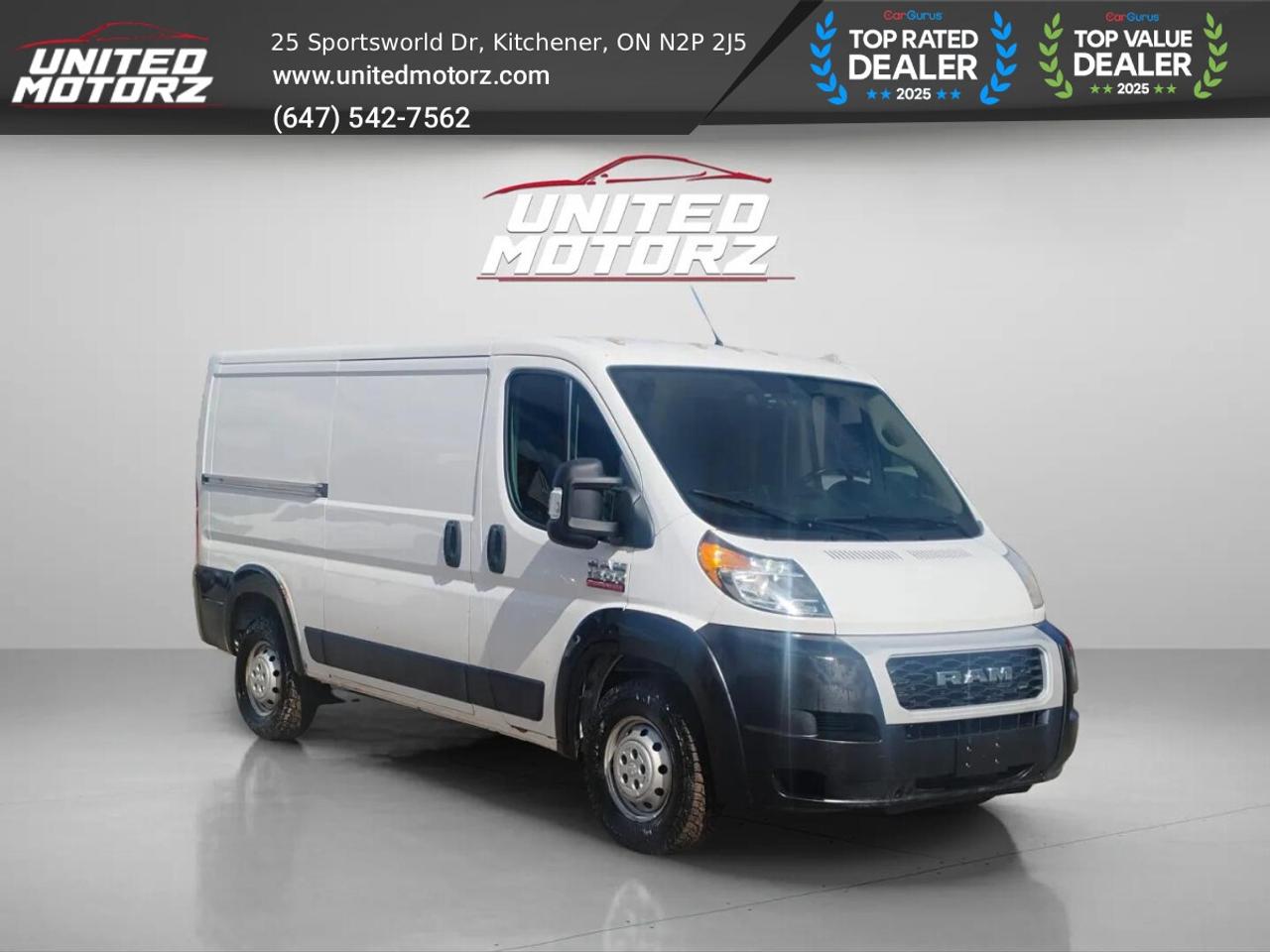 2020 RAM ProMaster Cargo Van 1500 Low Roof 136" WB~25 Service Records Photo
