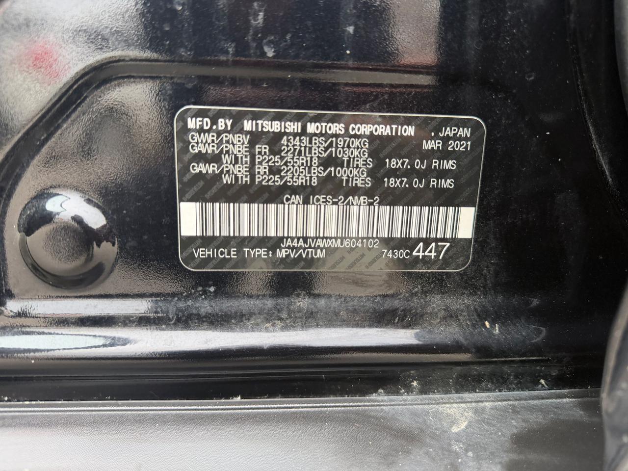 2021 Mitsubishi RVR GT Photo