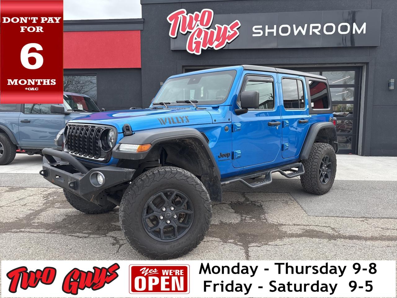 2024 Jeep Wrangler Willys 4 Door 4x4 Back Up Camera Running Boards Photo0