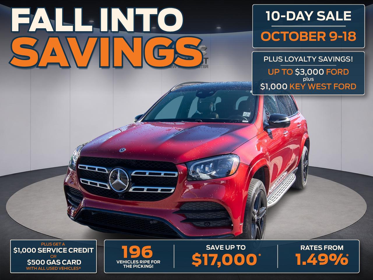Red 2021 Mercedes-Benz GLS SUV / Crossover All-Wheel Drive Automatic