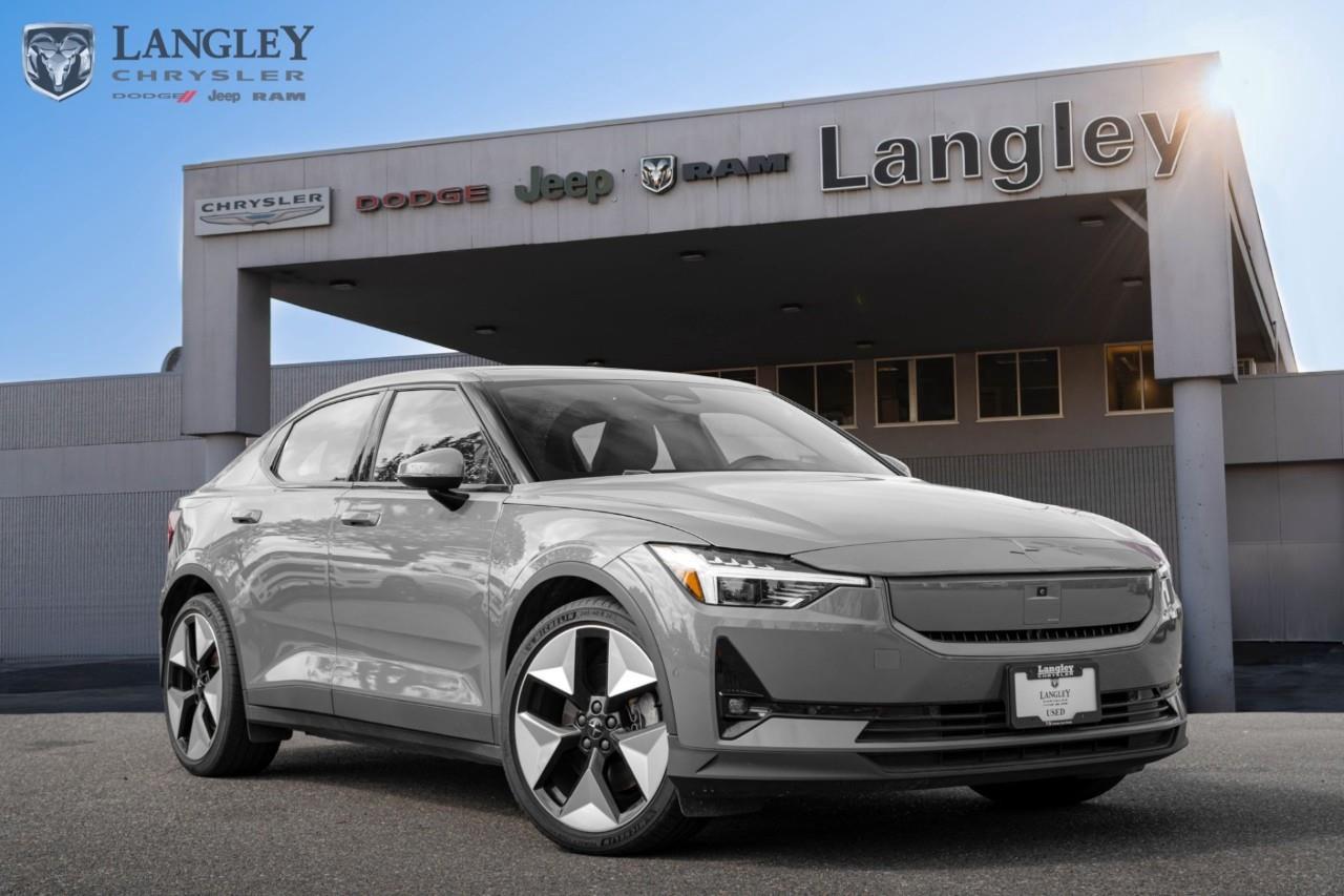 <p><strong>2024 POLESTAR 2 LONG RANGE DUAL MOTOR</strong></p><p>The 2024 Polestar 2 Long Range Dual Motor is a high-performance electric fastback that balances minimalist Scandinavian design with an upgraded all-wheel-drive system and enhanced driving range.</p><p></p><ul><li><p>Combined Power: 421 hp</p><p></p></li><li><p>Combined Torque: 546 lb-ft</p><p></p></li><li><p>All-Electric Range: Up to 444 km</p><p></p></li><li><p>Battery Capacity: 78.0 kWh</p><p></p></li><li><p>0-100 km/h: 4.5 seconds</p><p></p></li></ul><p>Come book a test drive at Langley Chrysler, conveniently located in Langley, British Columbia.</p>

<p>*All prices plus applicable taxes, applicable environmental recovery charges, documentation of $599 and full tank of fuel surcharge of $76 if a full tank is chosen. <br />Other protection items available that are not included in the above price:<br />Tire & Rim Protection and Key fob insurance starting from $599<br />Service contracts (extended warranties) for coverage up to 7 years and 200,000 kms starting from $599<br />Custom vehicle accessory packages, mudflaps and deflectors, tire and rim packages, lift kits, exhaust kits and tonneau covers, canopies and much more that can be added to your payment at time of purchase<br />Undercoating, rust modules, and full protection packages starting from $199<br />Financing Fee of $500 when applicable<br />Flexible life, disability and critical illness insurances to protect portions of or the entire length of vehicle loan</p>