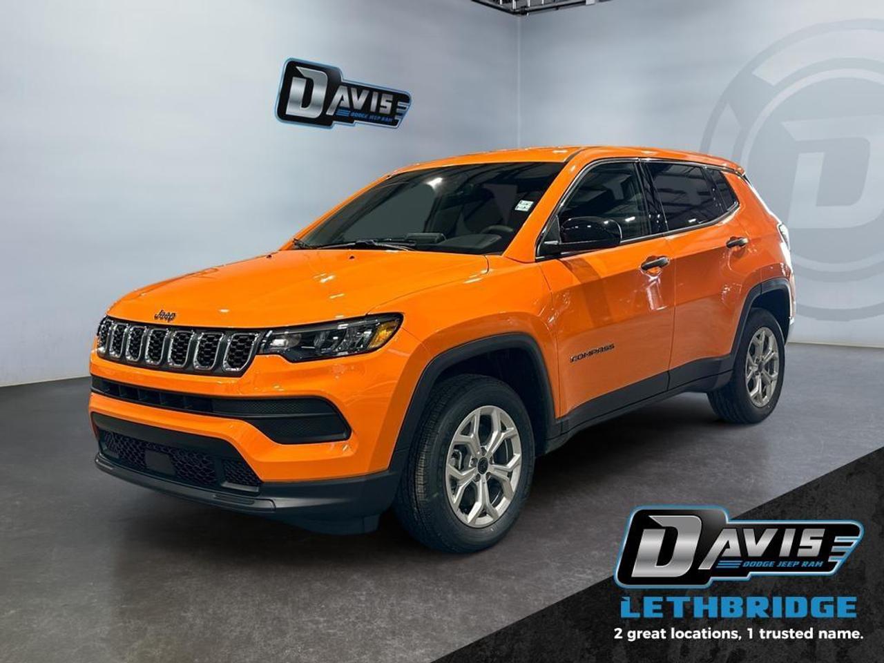 <b>Heated Seats, LED Lights, Lane Keep Assist, Lane Departure Warning, Forward Collision Alert!</b><br /> <br /> <br /> <br />Delivering a contemporary twist on iconic Jeep styling, this 2026 Compass is the perfect mix of rugged and refined. <br /> <br />Keeping with quintessential Jeep engineering, this 2026 Compass sports a striking exterior design, with an extremely refined interior, loaded with the latest and greatest safety, infotainment and convenience technology. This SUV also has the off-road prowess to booth, with rugged build quality and great reliability to ensure that you get to your destination and back, as many times as you want.<br /> <br />This Joose SUV has an Automatic transmission and is powered by a 200HP 2.0L 4 Cylinder Engine. <br /> <br /> Our Compass's trim level is Sport. This Jeep Compass Sport comes well-equipped with great standard features such as heated front seats, an 10.1-inch infotainment screen powered by Uconnect 5 with Apple CarPlay and Android Auto, push button start, air conditioning, cruise control with steering wheel controls, and front and rear cupholders. Safety features also include lane keeping assist with lane departure warning, forward collision warning with active braking, driver monitoring alert, and a rearview camera. This vehicle has been upgraded with the following features: Heated Seats, LED Lights, Lane Keep Assist, Lane Departure Warning, Forward Collision Alert, Rear Camera.<br /><br /> <br />To apply right now for financing use this link: <a href=https://lethbridge.davisdodge.ca/free-credit-check/ target=_blank rel=nofollow noopener noreferrer>https://lethbridge.davisdodge.ca/free-credit-check/</a><br /><br /> <br /><br />As a premier Chrysler, Dodge, Jeep and RAM dealership, Davis Dodge proudly offers an extensive selection of new and used vehicles to meet every drivers needs. Customers across Lethbridge, Fort Macleod, Taber, Claresholm, Coaldale, and beyond trust us for daily vehicle specials, certified service and parts, and a seamless online inventory experience. <br /><br /> With competitive financing options and expert support, we make car buying easy and enjoyable. <br /><br /> Ready to hit the road? Schedule your test drive today at Davis Dodge, your trusted Chrysler, Dodge, Jeep and RAM dealer in Lethbridge, Alberta.<br /><br /> Vehicle pricing offer shown expires 2026-05-31. <br /> Come by and check out our fleet of 70+ used cars and trucks and 110+ new cars and trucks for sale in Lethbridge. o~o