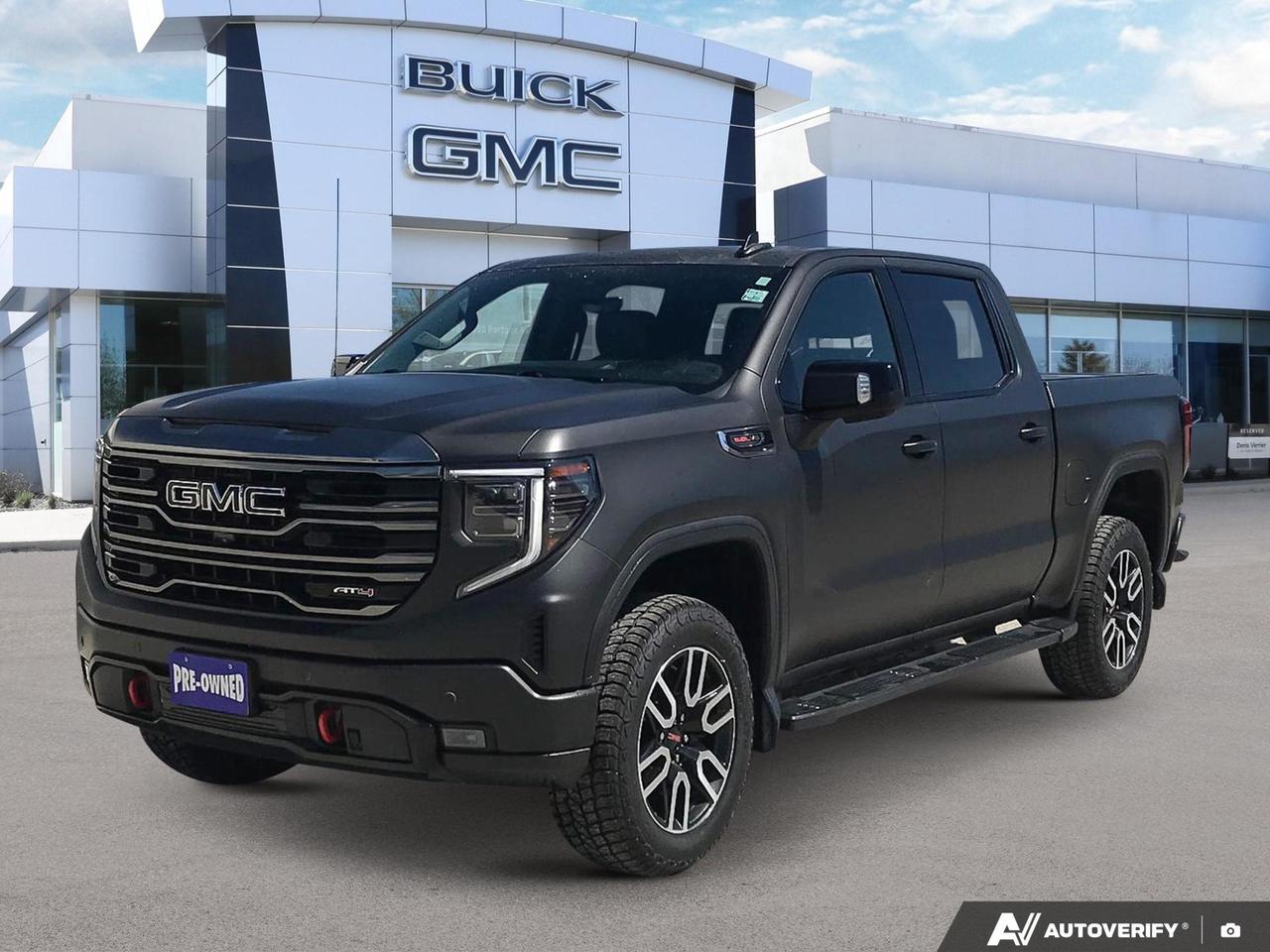 Technology Package ($1900) Bed View Camera | Head Up Display | Rear Camera Mirror

Power Sunroof ($1325)

AT4 Preferred Package ($1050) Adaptive Cruise Control | Rear Sliding Power Window |
The 2023 GMC Sierra 1500 AT4 is built for those who demand serious capability without sacrificing comfort. With just over 90,000 km on a truck designed to go the distance, this AT4 comes packed with off-road-ready hardware, a heated interior, and advanced safety tech that makes every drive  on-road or off  more confident and capable.

Key Features

- Four Wheel Drive 
- Remote Vehicle Start 
- Power Sunroof 
- 13.4 Inch Touchscreen 
- Bose Speaker System 
- Wireless Charging 
- Heated Front Seats 
- Heated Rear Outboard Seats 
- Heated Steering Wheel 
- Ventilated Front Seats 
- Automatic Start Stop 
- Surround Vision Camera 
- Rear Pedestrian Alert 
- Lane Keep Assist 
- Lane Departure Warning 
- Rear Cross Traffic Braking 
- Forward Collision Alert 
- Tire Pressure Monitoring System 

And More!

At Birchwood Chevrolet Buick GMC, were committed to making your buying experience straightforward and stress-free. Whether youre ready to move forward or still have questions, were here to help. Reserve this Sierra, start your purchase online, or book a test drive today at birchwoodchevrolet.ca  your next truck is waiting.
All of our quality pre-owned vehicles are delivered with the following:
· a Birchwood Certified 152 pt Inspection
· a full tank of fuel
· Full service records (if available)
· a CARFAX report

Click, call (204) 837-5811, or visit Birchwood Chevrolet Buick GMC at the Birchwood Auto Park, 3965 Portage Avenue West at the Perimeter.

Special Financing Available! Price does not include taxes. Dealer Permit #4240.
Dealer permit #4240