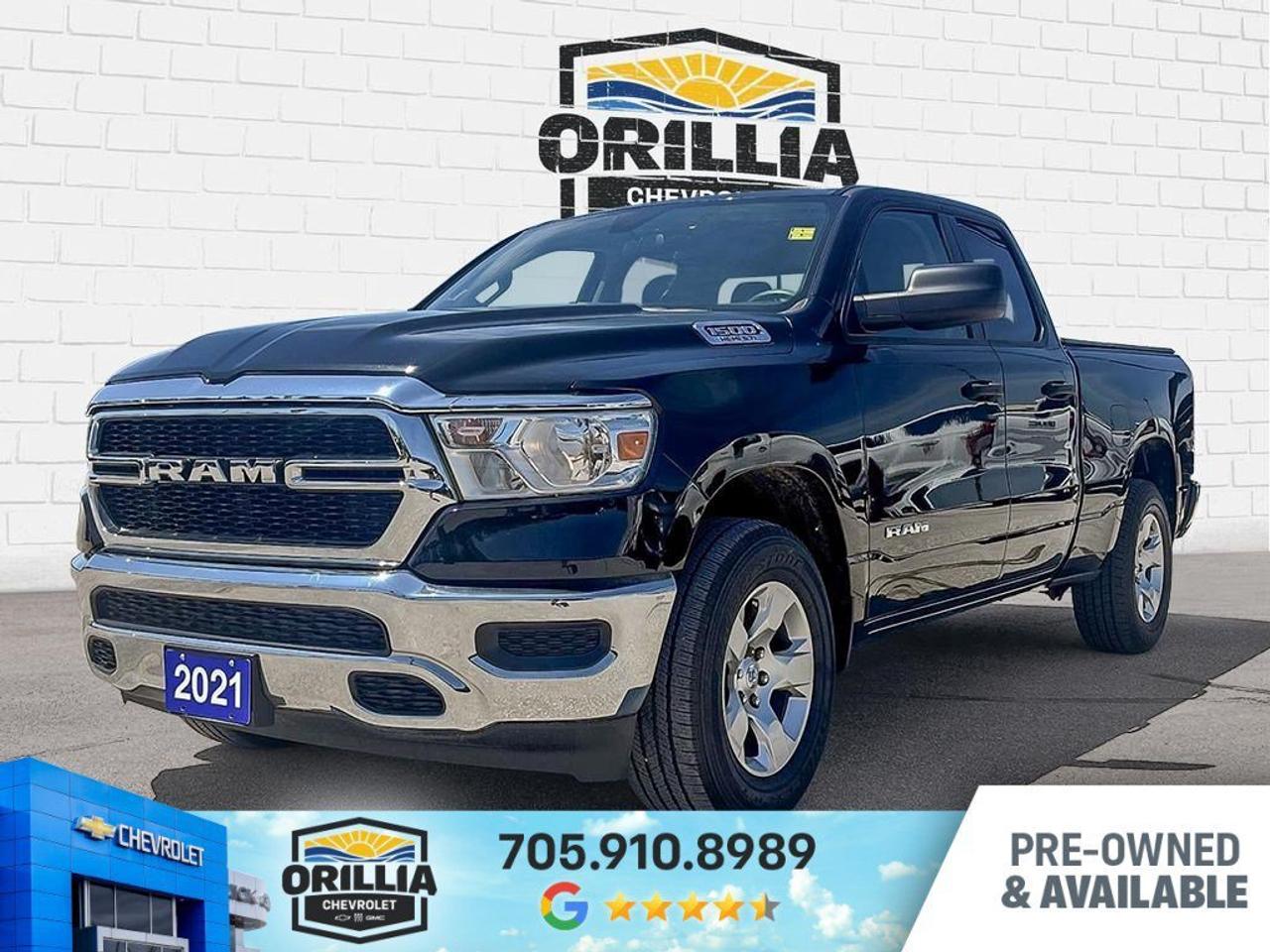 Diamond Black Crystal Pearlcoat 2021 Ram 1500 Tradesman 4D Quad Cab 4WD
8-Speed Automatic HEMI 5.7L V8 VVT


Did this vehicle catch your eye? Book your VIP test drive with one of our Sales and Leasing Consultants to come see it in person.

Remember no hidden fees or surprises at Jim Wilson Chevrolet. We advertise all in pricing meaning all you pay above the price is tax and cost of licensing.


Awards:
  * JD Power Automotive Performance, Execution and Layout (APEAL) Study   * Motor Trend Automobiles of the year