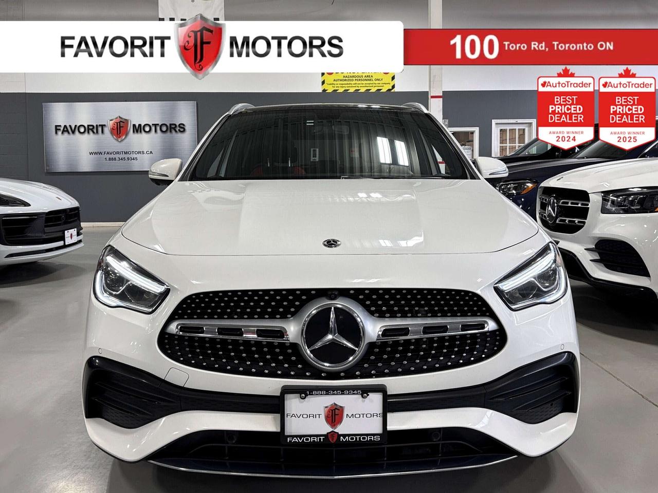 **MONTH-END SPECIAL!** FEATURING : AMG PACKAGE, 4MATIC AWD, CARBON INTERIOR TRIMS, LED HIGH PERFORMANCE HEADLIGHTS, MULTICOLOUR AMBIENT LIGHTING, MULTI DRIVE MODES, HIGHLY EQUIPPED, EXTREMELY CLEAN! FINISHED IN WHITE ON MATCHING TWO TONE RED AND BLACK INTERIOR, STITCHED LEATHER SEATS, HEATED SEATS, HEATED STEERING WHEEL, 360 BACKUP CAMERA, PARKING SENSORS, ACTIVE BRAKE ASSIST, ATTENTION ASSIST, BLIND SPOT ASSIST, AM, FM, TUNEIN, USB, APPLECARPLAY, ANDROIDAUTO, BROWSER,  BLUETOOTH, PREMIUM AMG ALLOYS, STEERING WHEEL CONTROLS, PREMIUM SOUND SYSTEM, POWER OPTIONS, POWER TRUNK, DUAL SUNROOF, POWER FOLDING MIRRORS, AND MUCH MORE!!! <b>**As per OMVIC regulations, this vehicle is not drivable, not certified and not e-tested. Certification is available for $899.** All our vehicles are in excellent condition and have been fully inspected by an in-house licensed mechanic. The advertised price is a finance only price, if you wish to purchase the vehicle for cash additional $2,000 surcharge will apply. Applicable prices and special offers are subject to change with or without notice and shall be at the full discretion of Favorit Motors.</b>