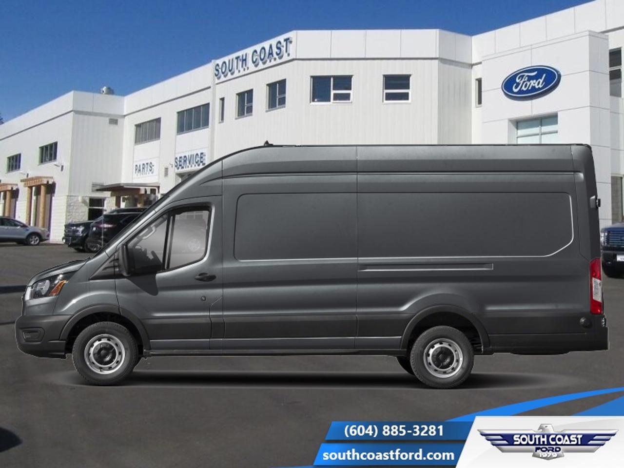 Smart design gives this Ford Transit a plenty of cargo space while keeping it easy to drive and very efficient.<br> <br>This Ford Transit Cargo Van offers the flexibility to fit any size of business, whether you need to tow, haul, cart, carry or deliver, this Ford Transit can get it done. With a layout that was carefully designed to maximize efficiency, this cargo van is ready for the job!<br> <br>This Carbonized Grey Metallic van has a 10 Speed Automatic transmission and is powered by a 300HP 3.5L V6 Cylinder Engine. <br>This vehicles price also includes $10935 in additional equipment.<br><br> View the original window sticker for this vehicle with this url <b><a href=http://www.windowsticker.forddirect.com/windowsticker.pdf?vin=1FDBW3UG5TKB32319 target=_blank>http://www.windowsticker.forddirect.com/windowsticker.pdf?vin=1FDBW3UG5TKB32319</a></b>.<br> <br>To apply right now for financing use this link: <a href=https://www.southcoastford.com/financing/ target=_blank>https://www.southcoastford.com/financing/</a><br> <br/>Total rebate of $2000 is reflected in the price. 3.99% financing for 72 months. <br> Buy this vehicle now for the lowest bi-weekly payment of <b>$702.80</b> with $0 down for 72 months @ 3.99% APR O.A.C. ( taxes included, $695 Administration Fee included / Total Obligation of $96927 ). Incentives expire 2026-06-30. See dealer for details. <br><br>Call South Coast Ford Sales or come visit us in person. Were convenient to Sechelt, BC and located at 5606 Wharf Avenue. and look forward to helping you with your automotive needs. <br><br> Come by and check out our fleet of 20+ used cars and trucks and 100+ new cars and trucks for sale in Sechelt.  o~o