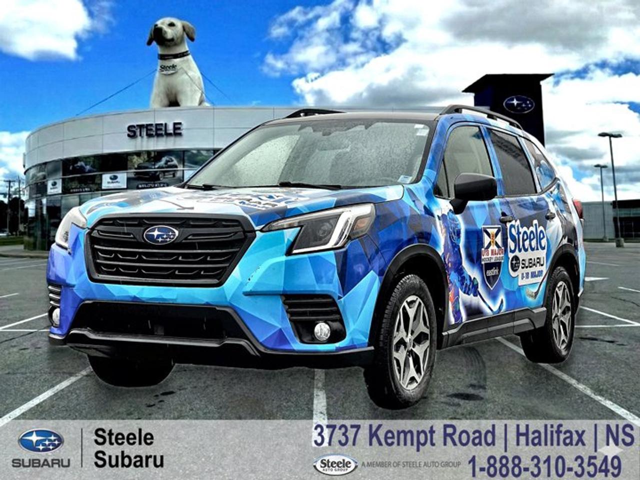 2022 Subaru Forester Convenience | Symmetrical AWD | Heated Seats | Apple CarPlay | EyeSight SafetySubaru Certified Pre-Owned (CPO) | Rates as low as 3.99%* | CPO Warranty IncludedBuilt for the everyday pace of Nova Scotia driving, this Forester is just as comfortable handling a Dartmouth commute as it is heading out toward the Annapolis Valley on a clear summer afternoon. Its elevated visibility and composed ride make it an easy companion for everything from grocery runs to weekend escapes.Positioned as a practical and well-equipped entry point into the Forester lineup, the Convenience trim pairs Subarus efficient 2.5L BOXER engine with a smooth Lineartronic CVT and Symmetrical Full-Time All-Wheel Drive. The result is steady, predictable performance with the kind of all-weather confidence Maritime drivers expect. Its upright design and balanced handling give it a relaxed, confidence-inspiring feel in both city traffic and on open highway stretches. This one owner trade-in reflects consistent care and ownership, adding reassurance to a vehicle already known for its durability and everyday versatility. With Subaru EyeSight Driver Assist Technology standard, it brings a strong focus on safety to daily driving across Halifax and beyond.Performance & Safety2.5L BOXER 4-cylinder engineLineartronic CVT automatic transmissionSymmetrical Full-Time AWDEyeSight Driver Assist (adaptive cruise, pre-collision braking, lane keep assist)Vehicle Dynamics Control & traction controlX-Mode with Hill Descent ControlComfort & TechCloth upholsteryHeated front seatsHeated side mirrorsDual 7-inch infotainment displaysApple CarPlay & Android AutoRemote keyless entryManual climate controlRearview cameraReach out to Steele Subaru in Halifax to schedule a test drive and see how this Forester fits into your daily routine, especially with Nova Scotia summer road trips just around the corner.SUBARU CERTIFIED PRE-OWNEDThis vehicle is Subaru Certified Pre-Owned, having successfully passed a comprehensive 160-Point Inspection completed by Subaru factory-trained technicians to ensure quality and peace of mind. Any needed repair or maintenance is performed before the vehicle is certified, so it meets Subarus standards for safety, security, and performance. Every Subaru CPO vehicle includes a CARFAX Vehicle History Report for full transparency. Your Subaru CPO also includes a Certified Limited Warranty with coverage based on age and mileage (minimum 3-month/5,000-km), with upgrade options available through Subaru Protection Plan. For added confidence, Subaru 360 C.A.R.E. 24-hour roadside assistance backed by CAA is included across Canada and the U.S., and youll receive a one-time 10-day / 1,000-km exchange privilege with the selling dealer. Buy with confidence knowing this vehicle has been thoroughly checked and prepared to Subarus standards. Trade-ins are always welcome, and were here to help make your next vehicle purchase smooth and worry-free.Ask us about flexible financing or extended warranty options.*Limited time purchase financing offer provided through Subaru Financial Services by TCCI for qualifying Subaru Certified Pre-Owned Vehicles on approved credit. Rates are subject to change without notice. See your participating Subaru dealer for complete details, terms and conditions.Apple CarPlay/Android Auto, Auto High-beam Headlights, CD player, Electronic Stability Control, Exterior Parking Camera Rear, Heated front seats.