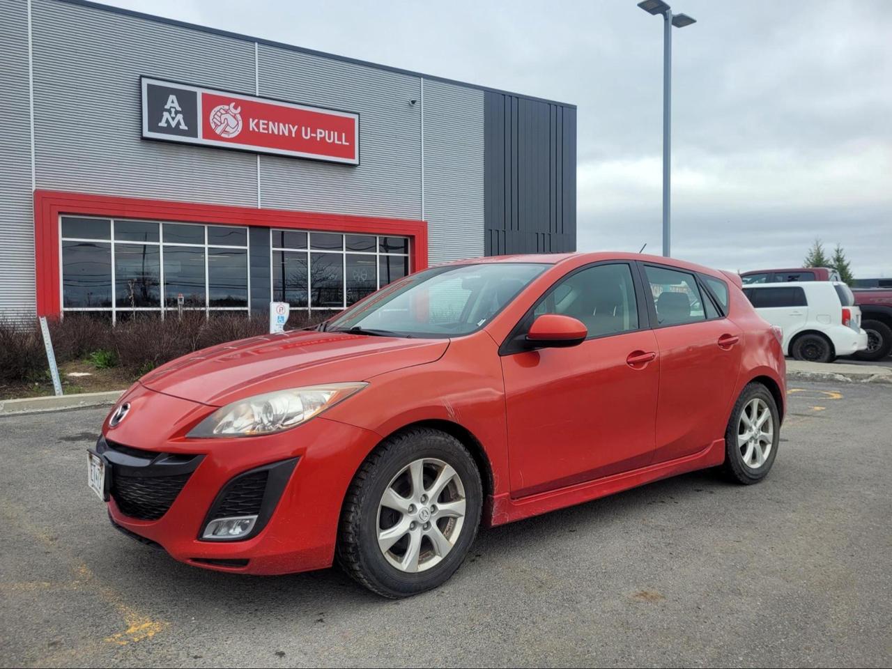 2011 Mazda 3 in Red. The vehicle has 142,980km. The vehicle runs and drives ok. Check engine and ABS lights on. Some rust spots around the vehicle mainly on the rockers. We dont perform any mechanical/safety inspections. The vehicle is sold as is and might need some work.