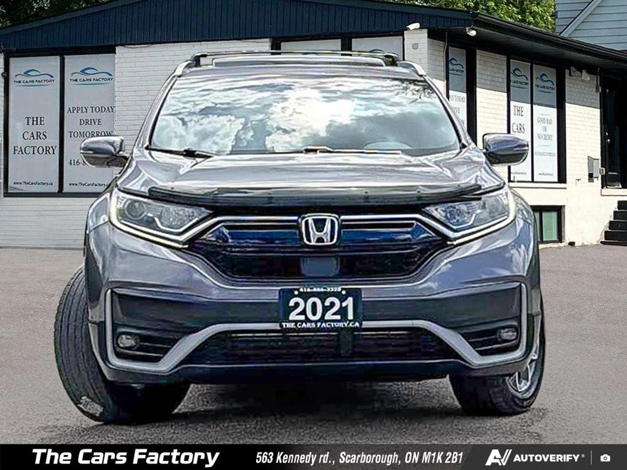2021 Honda CR-V EX-L AWD Leather/ Roof/ Camera/ Apple Carplay! Photo2