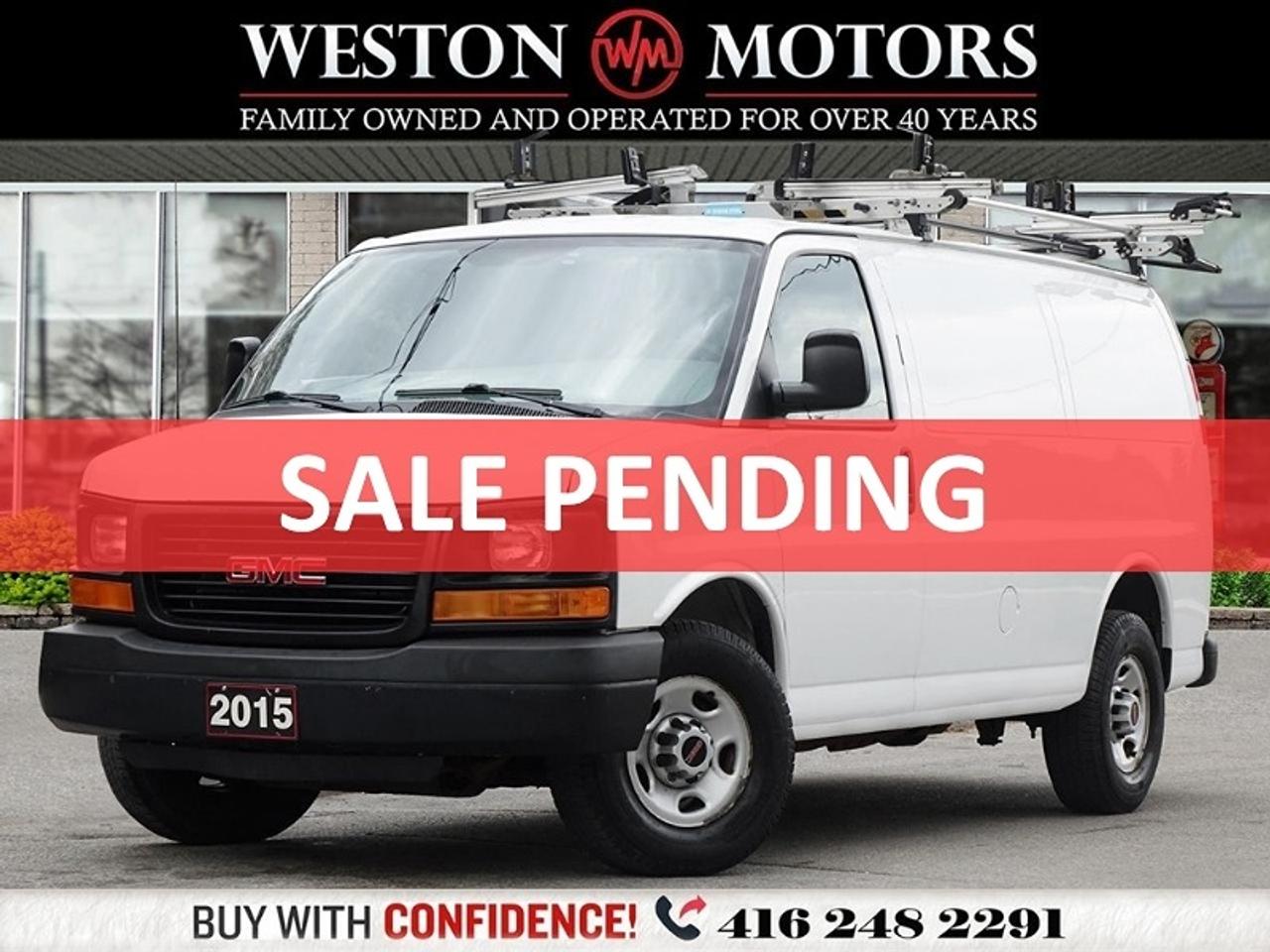 White 2015 GMC Savana Cargo Van Rear-Wheel Drive Automatic