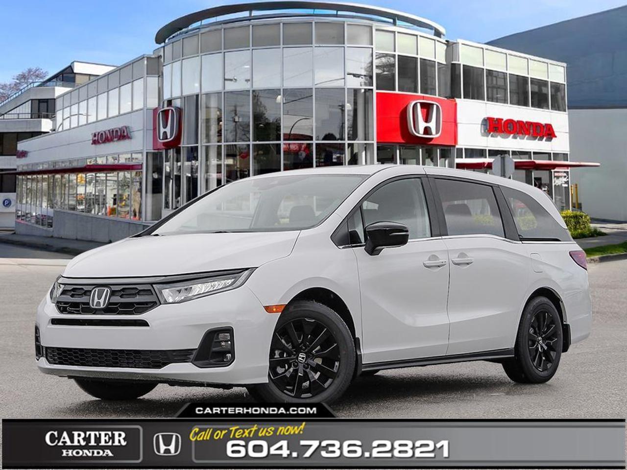 Discover bold styling, family focused versatility, and modern comfort with the 2026 Honda Odyssey Sport, now available at Carter Honda. Designed for busy lifestyles, it delivers smooth, confident performance and a refined ride for both daily driving and long road trips. The Odyssey Sport stands out with sleek exterior styling, distinctive alloy wheels, and sporty accents that create a dynamic presence on the road. Inside, the spacious cabin offers comfortable seating, tri zone climate control, and flexible seating configurations designed to adapt to your familys needs. A high resolution touchscreen with wireless Apple CarPlay and Android Auto keeps everyone connected, while the Honda Sensing suite provides advanced safety and driver assistance for added peace of mind. Practical, stylish, and built for modern families, the Odyssey Sport is ready for every journey. Schedule your test drive today at Carter Honda and experience it firsthand.  Why Choose Carter Honda?  - We provide an unmatched vehicle purchasing experience that puts YOU FIRST! - Exceeding customer expectations for over three decades, with a history of loyalty and community trust - 4.6-star Google rating, backed by over 3,000 satisfied customer reviews - Experience upfront pricing, zero hidden fees, and 100% transparency at every step - Fast approvals and 99% acceptance rates, regardless of your credit status! - Enjoy our 7-day vehicle exchange policy for added peace of mind - We welcome vehicle trades and guarantee the best price - Our multilingual staff speaks many languages to assist you better  Were here to help you drive the vehicle you want, the vehicle you deserve!  Dealer fee of $999.00 included in advertised price (Dealer No. 1100).