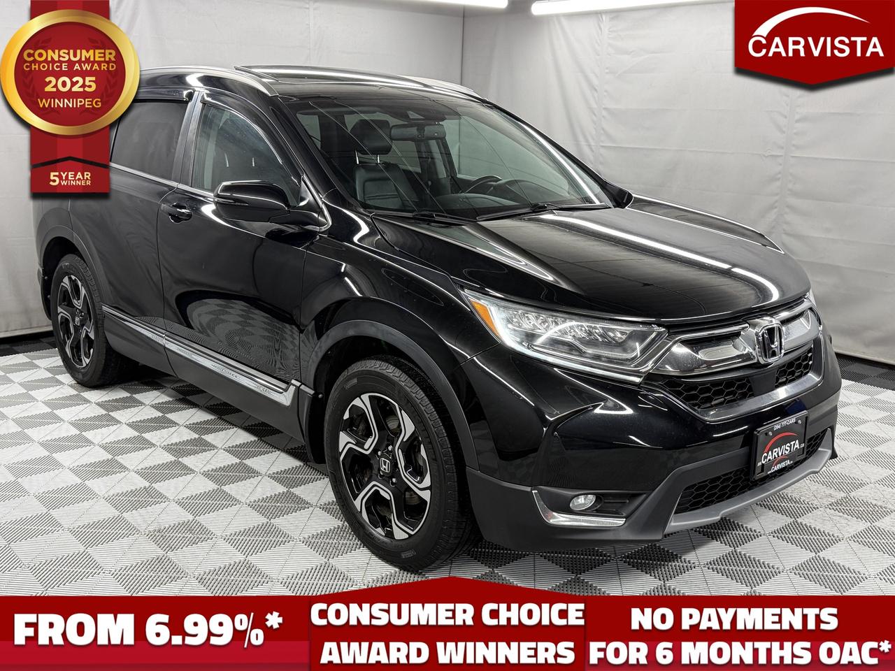 5 years running, consecutive receivers of the prestigious Consumer Choice Award in 2021, 2022, 2023, 2024 and 2025! Low rate dealer arranged financing available! 
At Carvista we offer a unique buying experience, with no deceiving finance gimmicks and trades are welcome but not required! Carvista is a family operated business that has been in business for over 25 years, and has earned a A+ BBB Accreditation and outstanding consumer accolades. Offering 175 quality pre-owned vehicles, all are certified and Carfax verified, most with remaining factory warranty and a modern facility located on Winnipegs Regent Ave strip. We welcome you to visit us at 1201 Regent Ave W, at Carvista, and drive away in a like new vehicle for less. In many cases we can offer no payments for 6 months! Dont let your trade or credit stop you, we accept any kind, any time. CARVISTA.CA, "Where the deals are".
 Prices and payments exclude GST OR PST Carvista Inc. 
Dealer Permit # 1211, Category: Used Vehicle 
Please verify all ad details with a Carvista sales person, vehicle may not be exactly as shown.