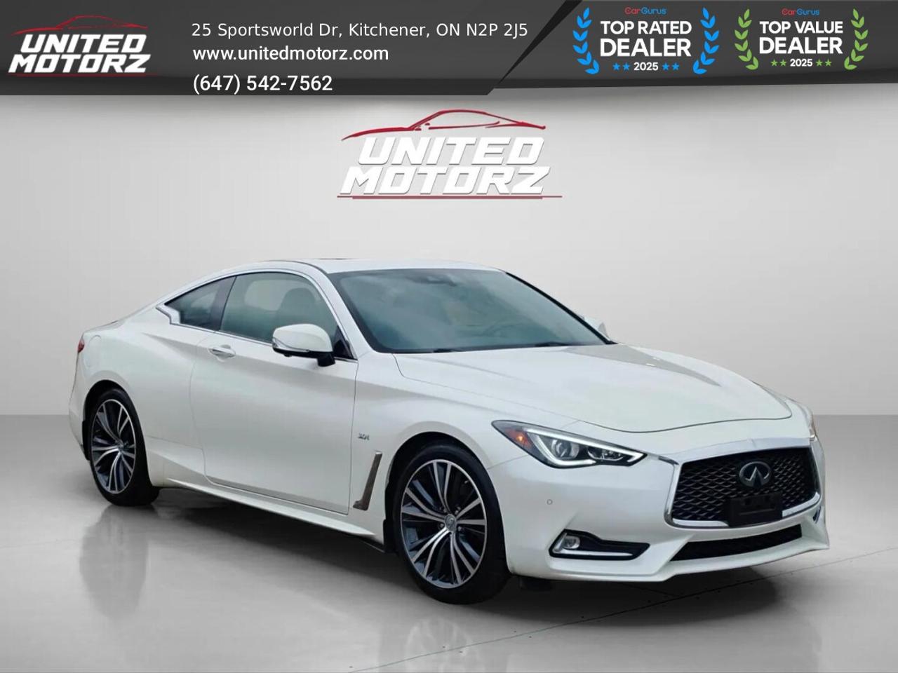 2017 Infiniti Q60 2dr Cpe 3.0t Premium~SAFETY CERTIFIED~NO ACCIDENTS Photo