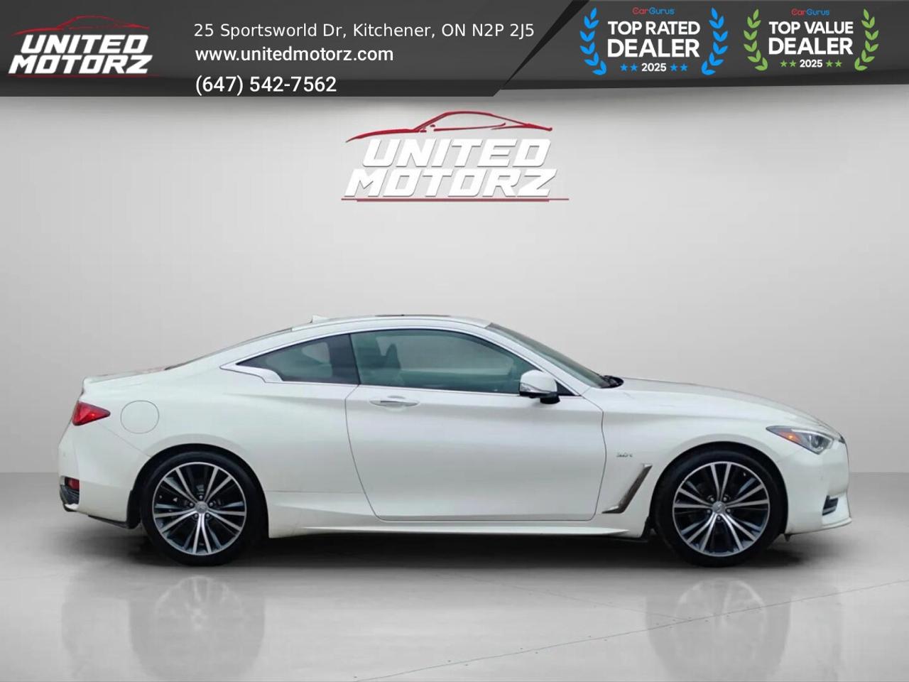 2017 Infiniti Q60 2dr Cpe 3.0t Premium~SAFETY CERTIFIED~NO ACCIDENTS Photo