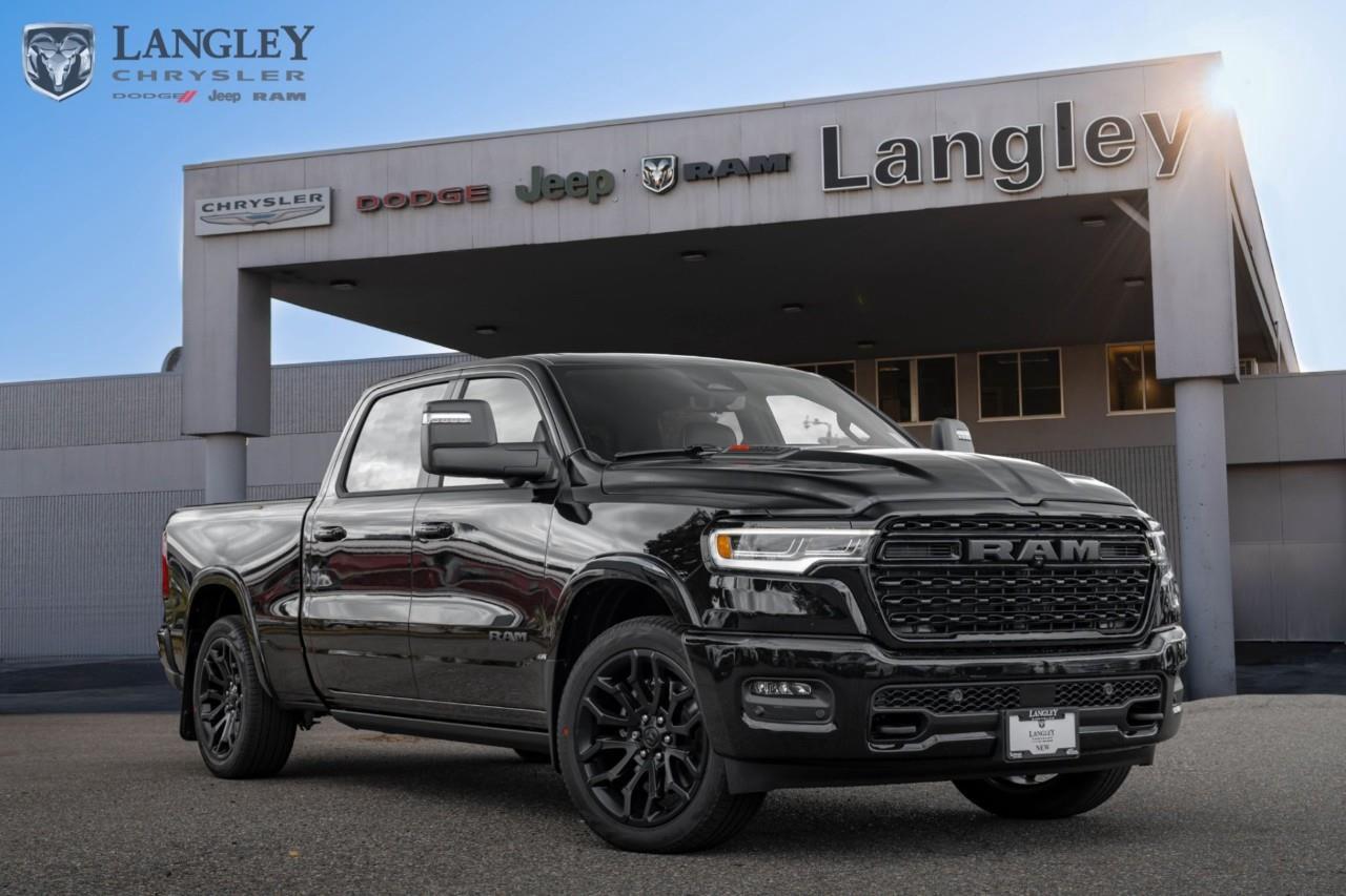 <p><strong>2026 Ram 1500 Limited 4x4 Crew Cab 6'4" Box</strong></p><p>This premium truck offers a sophisticated blend of high-output performance and luxury appointments for the ultimate driving experience.</p><ul><li><p>Engine: 3.0L High-Output Hurricane I-6 Twin-Turbo</p></li><li><p>Horsepower: 540 hp</p></li><li><p>Torque: 521 lb-ft</p></li><li><p>Max Towing Capacity: 10,050 lbs</p></li><li><p>Drivetrain: 4x4</p></li></ul><p>Come book a test drive at Langley Chrysler, conveniently located in Langley, British Columbia.</p>*All new vehicle purchases are plus the PDI accessory installs and any price increases provided by the manufacturer. For trucks the accessories will include wheel locks, spray-in liners, and mud flaps. For all other vehicles, wheel locks are standard, other equipment may apply. Confirm with the dealer.

<p>*All prices are net of all manufacturer incentives and/or rebates and are subject to change by the manufacturer without notice. All prices plus applicable taxes, applicable environmental recovery charges, documentation of $599 and full tank of fuel surcharge of $76 if a full tank is chosen.<br />Other items available that are not included in the above price:<br />Tire & Rim Protection and Key fob insurance starting from $599<br />Service contracts (extended warranties) for up to 7 years and 200,000 kms starting from $599<br />Custom vehicle accessory packages, mudflaps and deflectors, tire and rim packages, lift kits, exhaust kits and tonneau covers, canopies and much more that can be added to your payment at time of purchase<br />Undercoating, rust modules, and full protection packages starting from $199<br />Flexible life, disability and critical illness insurances to protect portions of or the entire length of vehicle loan?im?im<br />Financing Fee of $500 when applicable<br />Prices shown are determined using the largest available rebates and incentives and may not qualify for special APR finance offers. See dealer for details. This is a limited time offer.</p>