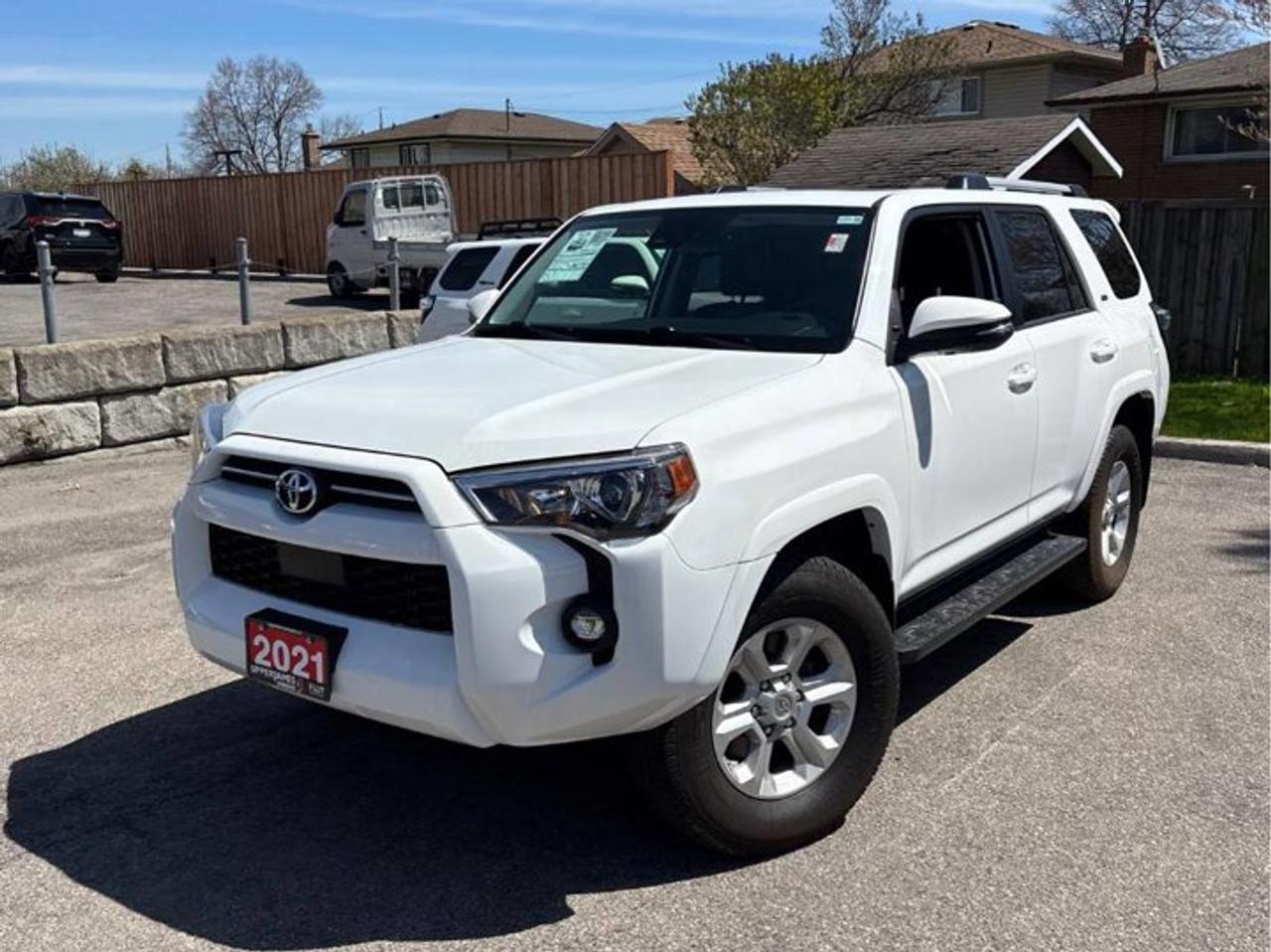 Come see this certified 2021 Toyota 4Runner SR5 4WD | Leather | Sunroof | 7 Passenger | Power Seat | Heated Seats | CarPlay + Android and More !. Its Automatic transmission and 4.0 L engine will keep you going. This Toyota 4Runner has the following options: Sunroof, Reverse Camera, Leather, Air Conditioning, 7 Passenger, 4WD, Heated Seats, Tilt Steering Wheel, Steering Radio Controls, and Power Windows. Stop by and visit us at Mark Wilsons Better Used Cars, 5055 Whitelaw Road, Guelph, ON N1H 6J4.MASSIVE SELECTION: 500+ vehicles in ONE LOCATION, all Live Market Priced for the best value!STRAIGHTFORWARD & TRANSPARENT PRICING: Our Advertised Price INCLUDES:Safety Certification! (No separate certification fee upcharge).FREE Carfax History Report!NO upcharge for paying cash!CONFIDENCE & PEACE OF MIND: 30-Day/3,000 km Warranty INCLUDED! Plus a 5-Day Exchange Privilege!*EASY FINANCING: Better-than-bank rates, $0 Down, and 3 Months No Payments available OAC. BAD CREDIT APPROVED HERE!WE BUY CARS: Get Top Dollar for your trade, or sell us your vehicle for CASH even if you dont buy ours!www.shopwilsons.comAn Honest, Transparent Buying Experience. Trusted in business since 1961!(Cash Prices Exclude HST and Licensing Fees only.)