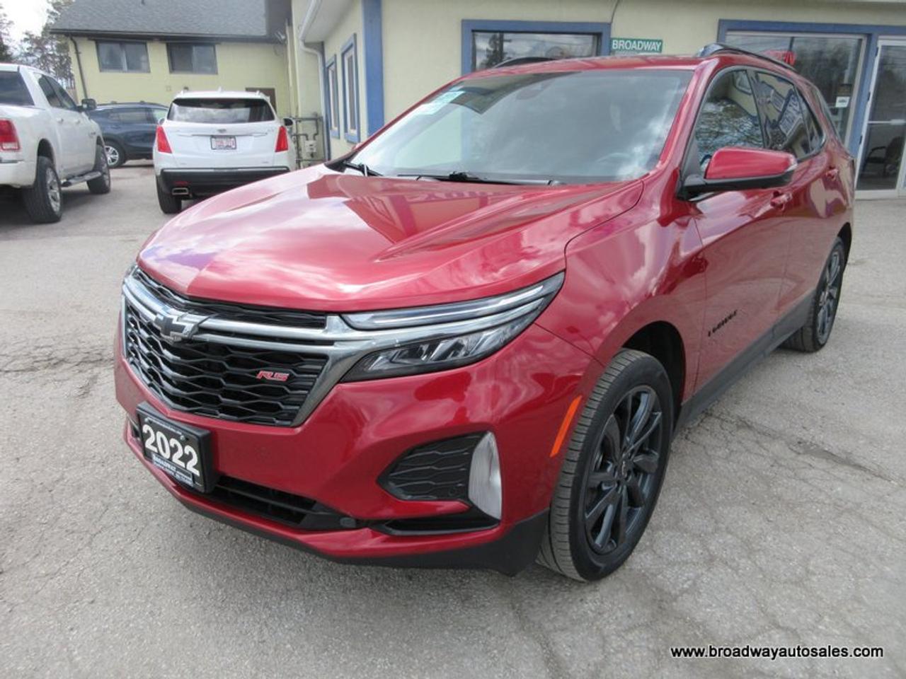 Used 2022 Chevrolet Equinox ALL-WHEEL DRIVE RS-PACKAGE 5 PASSENGER 1.5L - TURBO.. NAVIGATION.. PANORAMIC SUNROOF.. LEATHER.. HEATED SEATS & WHEEL.. BACK-UP CAMERA.. for sale in Bradford, ON