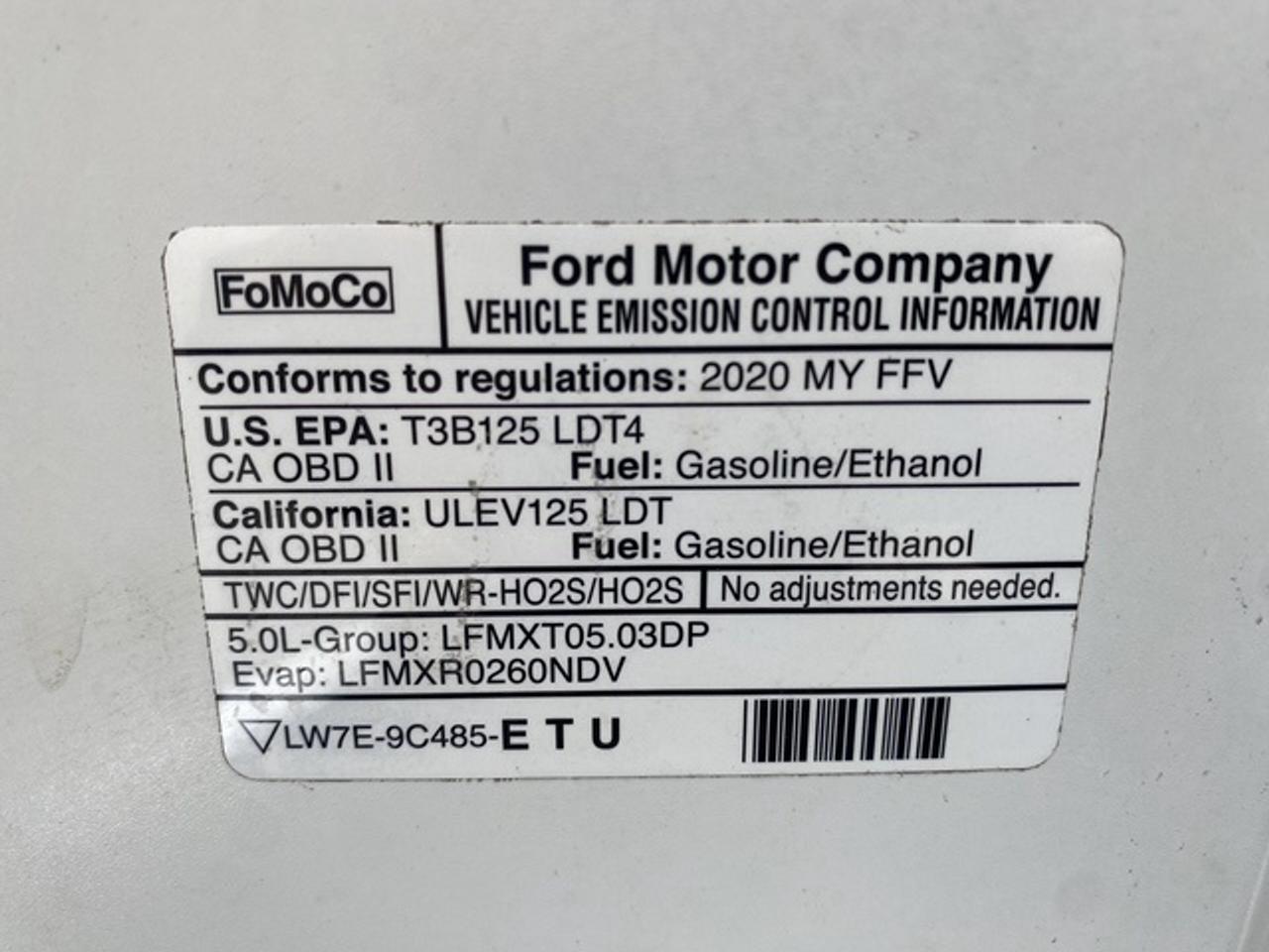 2020 Ford F-150 XLT EXTENDED CAB STD 4WD SUPERCAB 6.5' Photo