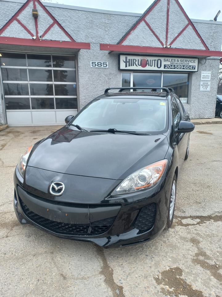 <p>2012 Mazda 3 GX<br>✅NEW SAFETY<br>✅CLEAN TITLE<br>✅2.0L 4 - CYLINDER ENGINE<br>(Great on gas &ndash; approx. ~9.0&ndash;9.2 L/100km city & ~6.5&ndash;6.7 L/100km highway (automatic))<br>✅219,354 km<br>✅AUTOMATIC TRANSMISION</p><p>Hiru Auto Sales & Service (#5654)<br>585 McGregor Street<br>Winnipeg<br>📞 204-589-6047&nbsp;</p>