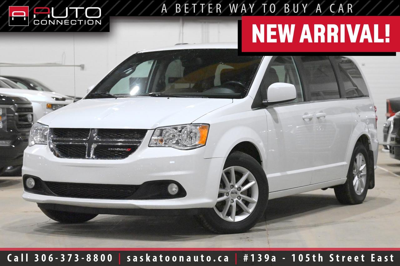 <p><span><b><font color=#000000><span>Financing & Warranty Available!</span><span><br></span></font></b></span><span><br></span><span>SK Vehicle - Low KMs - Perfect Family Hauler!</span><br><span><br>This <b>2019 Dodge Grand Caravan SXT Premium Plus</b> is a smart and family-friendly choice, offering the space, versatility, and comfort that make every drive easier. With 106,577 kilometers and Saskatchewan-local history, it has been well kept and is ready for its next owner. Inside, you will find a versatile 7-passenger layout with second- and third-row Stow n Go seating, making it easy to switch from school runs and errands to hauling gear in seconds. Rear passengers stay entertained on longer trips with the rear DVD entertainment system and 9-inch screen, while tri-zone automatic climate control, rear air conditioning with heater, and premium interior touches keep everyone comfortable. The black Torino leatherette interior with suede inserts adds a refined feel, and features like the power drivers seat, leather-wrapped steering wheel, and Super Console make daily driving that much more convenient. Up front, the 6.5-inch touchscreen, Bluetooth hands-free calling and audio streaming, SiriusXM satellite radio, and ParkView rear back-up camera provide the tech and confidence drivers want. Outside, its Bright White finish, body-colour mirrors and door handles, fog lamps, bright belt mouldings, and 17-inch Tech Silver aluminum wheels give it a clean, polished look. Powered by the proven 3.6L Pentastar V6, this Grand Caravan delivers the dependable performance and practicality that have made it a longtime favorite for families.<br><br></span><span>Key Features:</span><br><span><br></span><span>- 7-Passenger Seating<br>- Rear DVD Entertainment System w/ 9-Inch Screen<br>- 2nd & 3rd-Row Stow n Go Fold-In Floor Seats<br>- ParkView Rear Back-Up Camera<br>- 6.5-Inch Touchscreen Display<br>- Bluetooth Hands-Free Calling & Audio Streaming<br>- SiriusXM Satellite Radio<br>- Tri-Zone Automatic Climate Control<br>- Rear Air Conditioning w/ Heater<br>- Power-Adjustable Drivers Seat<br>- Leather-Wrapped Steering Wheel & Shift Knob<br>- 115V Auxiliary Power Outlet<br>- Auto-Dimming Rearview Mirror<br>- Super Console<br>- Premium Interior Accents<br>- Black Finish Instrument Panel Bezel<br>- Highline Door Trim Panel<br>- Body-Colour Exterior Mirrors & Door Handles<br>- Bright Belt Mouldings<br>- Fog Lamps<br>- Stow n Place Roof Rack System<br>- 17-Inch Tech Silver Aluminum Wheels<br>- 3.6L Pentastar 6-Cylinder Engine<br><br><b>Exterior Colour:</b> Bright White<br><b>Interior Colour:</b> Black Torino Leatherette w/ Suede Inserts<br><br><b>Manufacturers Brochure:</b> </span><a href=https://www.centuryu.com/uploads/1/4/4/6/144698822/2019_grand_caravan.pdf target=_blank><span>https://www.centuryu.com/uploads/1/4/4/6/144698822/2019_grand_caravan.pdf</span></a><span><br><br></span><span>Unlock a full year of FREE exclusive VIP benefits with your purchase! Enjoy 20% off labor, 25% off tires, free windshield stone chip repairs, and so much more. Visit saskatoonauto.ca/vip-features for all the details.<br><br></span><span>Honesty Pricing eliminates the haggle hassle by providing you with our lowest possible selling price up front. In fact, it is the lowest price in our market, and we will prove it by disclosing a comprehensive market report of what our competitors are selling similar vehicles for.<br></span><span><br>This vehicle meets our Diamond Certification standard, which begins by selecting only premium quality vehicles and subjecting them to a much more comprehensive inspection process than typical dealerships use. Diamond Certified ensures a clean history, exceptional appearance and problem-free operation.<br></span><span><br>At Saskatoon Auto Connection we sell pre-owned automobiles the way we would like to buy them ourselves. Since 2008, we have been dedicated to providing the highest level of integrity and transparency in our industry, in combination with the highest quality vehicles at the most competitive prices in Saskatchewan. Our friendly staff is ready to positively redefine your expectations of the pre-owned automobile space.</span><span></span></p>