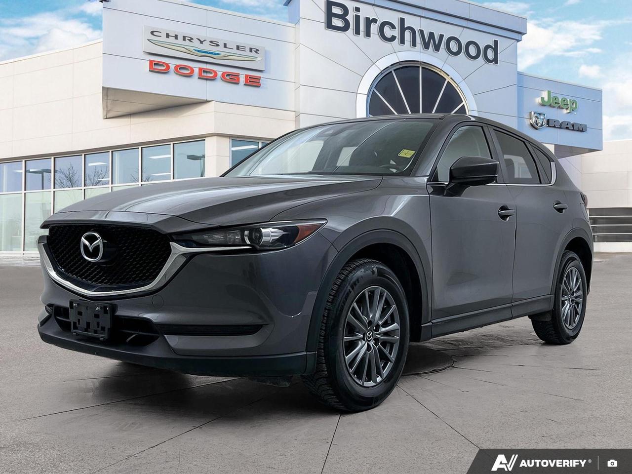 This 2017 Mazda CX-5 GS AWD is a well-rounded compact SUV that delivers a refined driving experience with practical everyday features. With 106,376 km on the clock, its been well broken in and is ready for its next chapter  whether thats city commuting, weekend trips, or the daily school run.

Key Features:
- AWD with SKYACTIV-Drive 6-Speed Automatic and Drive Selection switch for adaptable performance
- Heated front seats and heated leather steering wheel  a must for Manitoba winters
- 6-way power driver seat with manual lumbar support for long-haul comfort
- Advanced Blind Spot Monitoring and Rear Cross Traffic Alert for confident maneuvering
- Auto On/Off Projector Beam LED headlamps with Daytime Running Lights
- Rain-sensing variable intermittent wipers with heated wiper park
- Back-up camera and HomeLink Garage Door Transmitter for added convenience
- Fuel-efficient 2.5L 4-cylinder engine rated at 8.3L/100km highway

At Birchwood Chrysler Dodge Jeep Ram, were committed to making your vehicle purchase straightforward and enjoyable. You can reserve this CX-5 online, start your purchase from home, or contact us with any questions. Better yet, book a test drive and experience it for yourself  wed love to help you get behind the wheel.
With us, Experience is Everything. Complete as much or as little of your purchase online as you like. All pricing is what you see is what you pay. No hidden fees. On our website you can choose payment options and terms knowing these are transparent and accurate.

Start your purchase online to build your exact pricing to your specifics like how much money down, vehicle trade and any accessories or added optional protection that suits your needs.

Any questions let us know by calling (204) 774-4444, wed love to send you a video to clarify any questions about a vehicle!

Visit us in store at 90-3965 Portage Ave in the Birchwood Autopark.

Dealer permit #5686
Dealer permit #5686