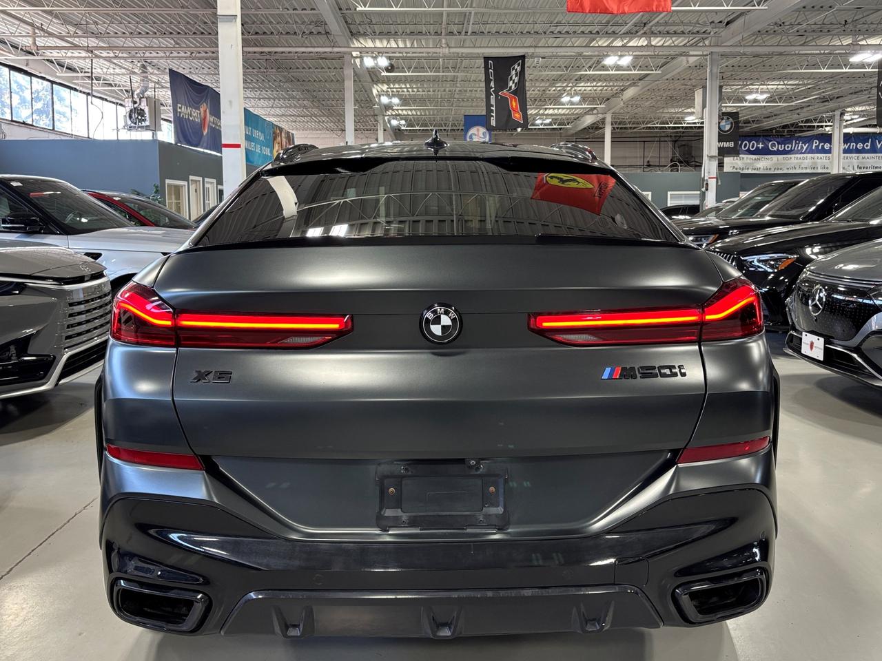 2020 BMW X6 M50i|xDrive|TWINTURBOV8|MATTEWRAP|WHITELEATHER|HUD Photo