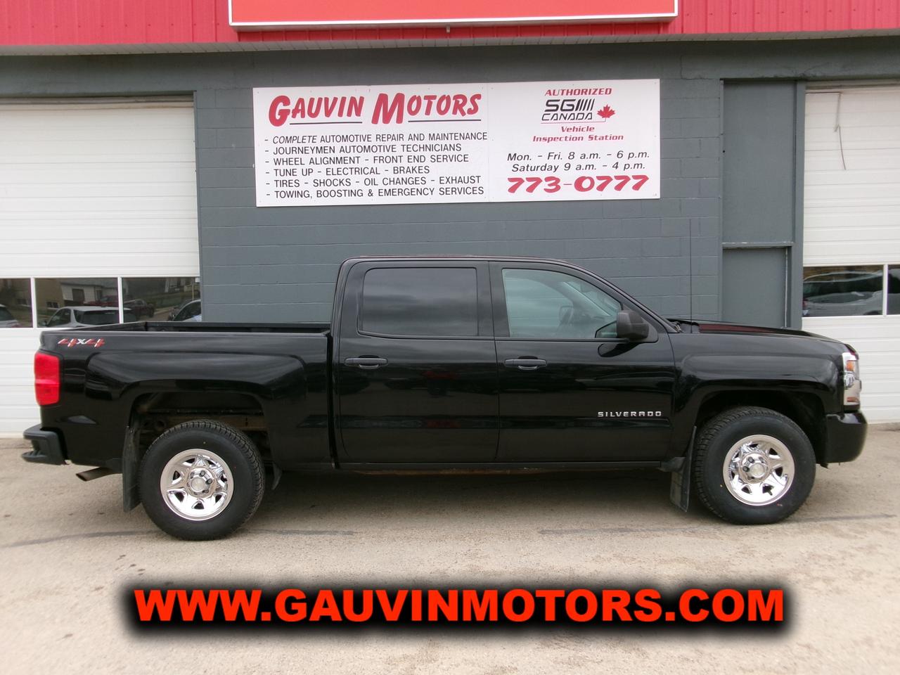 Used 2018 Chevrolet Silverado 1500 4WD Crew Cab 143.5  Work Truck for sale in Swift Current, SK