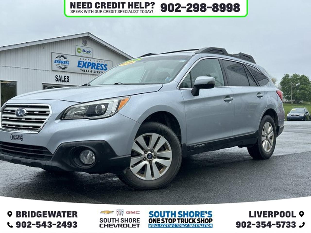 Awards: * ALG Residual Value Awards, Residual Value Awards * 2016 IIHS Top Safety Pick+ * 2016 KBB.com 10 Best All-Wheel Drive Vehicles Under $25,000 * 2016 KBB.com Best Resale Value Awards * 2016 KBB.com 10 Most Comfortable Cars Under $30,000 * 2016 KBB.com Brand Image Awards * 2016 KBB.com 16 Best Family Cars Recent Arrival! Silver 2016 Subaru Outback 2.5i For Sale, Bridgewater AWD Lineartronic CVT 2.5L Boxer H4 DOHC 16V Clean Car Fax, ABS brakes, Air Conditioning, Alloy wheels, AM/FM radio: SiriusXM, Automatic temperature control, Brake assist, Bumpers: body-colour, CD player, Compass, Driver door bin, Driver vanity mirror, Dual front impact airbags, Dual front side impact airbags, Electronic Stability Control, Exterior Parking Camera Rear, Front anti-roll bar, Front dual zone A/C, Front fog lights, Front reading lights, Fully automatic headlights, Heated door mirrors, Heated Front Reclining Bucket Seats, Heated front seats, Illuminated entry, Outside temperature display, Overhead console, Power door mirrors, Power Liftgate, Power moonroof, Power steering, Power windows, Rear window defroster, Remote keyless entry, Roof rack, Security system, Speed control, Speed-sensing steering, Split folding rear seat, Tachometer, Telescoping steering wheel, Tilt steering wheel, Traction control, Trip computer, Variably intermittent wipers. Reviews: * Spacious and comfortable interior; excellent visibility; above-average off-road ability; many advanced safety features available, plus top safety scores. Source: Edmunds
