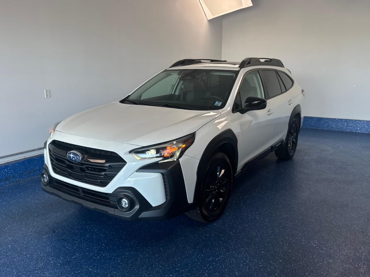 New Price! 2024 Subaru Outback Onyx AWD Onyx | Low Kms | Zacks Certified. Lineartronic CVT AWD Crystal White Pearl 2.5L DOHC<br />Odometer is 40297 kilometers below market average!<br /><br />ABS brakes, Active Cruise Control, Air Conditioning, All-Weather Soft-Touch Upholstery, Alloy wheels, AM/FM radio: SiriusXM, Automatic temperature control, Compass, Electronic Stability Control, Exterior Parking Camera Rear, Front Bucket Seats, Front dual zone A/C, Front fog lights, Garage door transmitter: HomeLink, harman/kardon® Speakers, Heated door mirrors, Heated Front Bucket Seats, Heated front seats, Heated rear seats, Heated steering wheel, Illuminated entry, Leather Shift Knob, Leather steering wheel, Power driver seat, Power Liftgate, Power moonroof, Power windows, Radio data system, Remote keyless entry, Telescoping steering wheel, Tilt steering wheel, Traction control, Wheels: 18''' x 7''' 10-Spoke Aluminum Alloy.<br /><br />Certification Program Details: Fresh 2 Yr MVI | 30 day warranty* | 110 point inspection | Full tank of fuel | Krown rustproofed | Flexible financing options | Professionally detailed<br /><br />This vehicle is Zacks Certified! You're approved! We work with you. Together we'll find a solution that makes sense for your individual situation. Please visit us or call 902 843-3900 to learn about our great selection.<br /><br />With 22 lenders available Zack's Auto Sales can offer our customers with the lowest available interest rate. Thank you for taking the time to check out our selection!