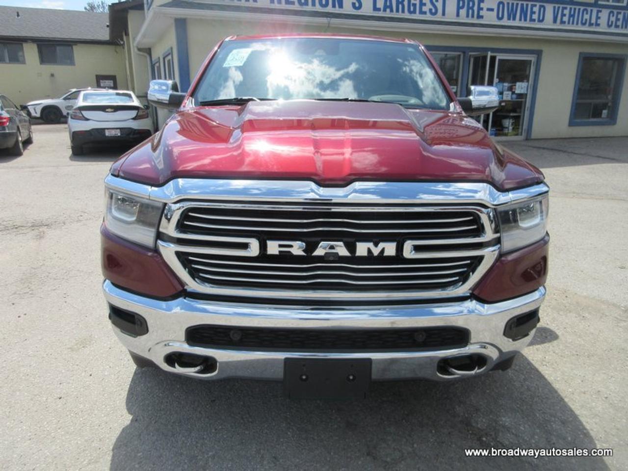 2021 RAM 1500 LOADED LARAMIE-EDITION 5 PASSENGER 5.7L - HEMI.. 4X4.. QUAD-CAB.. 6.6-FOOT-BOX.. NAVIGATION.. POWER SUNROOF & PEDALS.. LEATHER.. HEATED/AC SEATS.. Photo4