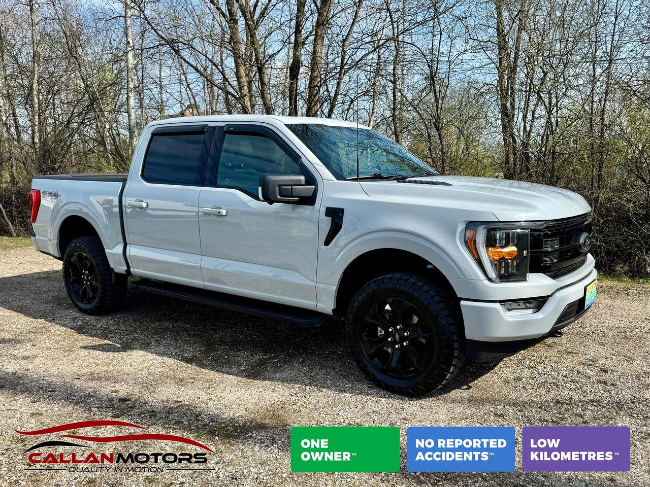 <p><strong>Extremely Aggressive Looking Avalanche Sport / FX4 with Black Package!! </strong>2023 F-150 4x4 Supercrew 145 Wheelbase 3.5L V6 EcoBoost 10-Speed Electronic Auto Transmission Featuring; 302A High Group, 3.55 Electronic Lock RR Axle, 7050# GVWR, XLT Black Appearance Package, 20 Gloss Black Alum Rims, Twin Panel Moonroof, Pro Power Onboard 2KW, Work Surface, Max Trailer Package, FX4 Package w/ Skid Plates, Power-Adjustable Pedals, Tailgate Step, 136 Litre Tank, XLT Sport Package, XLT Black Pack Leather, Wheel Well Liner, Bedliner, plus Large FordConnect Sync w/ Navigation, Power Windows/Locks/Mirrors, Heated Seats, Remote Start, Blis w/ Cross Traffic, and much more!!</p><p>Drive away today for as little as $450 bi-weekly with $0 down for 96 months at 8.99%, OAC. (Includes taxes and applicable fees. Total obligation: $66,578 <span style=font-family: -apple-system, BlinkMacSystemFont, Segoe UI, Roboto, Oxygen, Ubuntu, Cantarell, Open Sans, Helvetica Neue, sans-serif;>+ interest. All loans are open with no early payment penalties.) If you&rsquo;re working with a budget or rebuilding credit, we have flexible options to help you get approved&mdash;just reach out and we&rsquo;ll walk you through everything.</span></p><p>At Callan Motors, all our vehicles come certified in Ontario unless otherwise noted. Every car receives a full mechanical inspection so you can drive with confidence. Plus, we stand behind our work with a 30-Day / 1,000-KM in-house warranty on repairs completed for certification or while in our inventory.</p><p>We&rsquo;ve proudly served Perth and the surrounding area for over 32 years, offering reliable vehicles at fair prices. We keep our prices competitive&mdash;often below market&mdash;and update them regularly so you know you&rsquo;re getting solid value. Our team is available 7 days a week to answer any questions online or in person Monday through Saturday.</p><p>* Additional costs may include: HST, Documentation Fee ($299), Licensing ($125), Carfax ($50) and/or OMVIC Fee ($22). Each deal is different, any additional fee(s) or bank financing fee(s) will be explained during your visit to the dealership.</p>