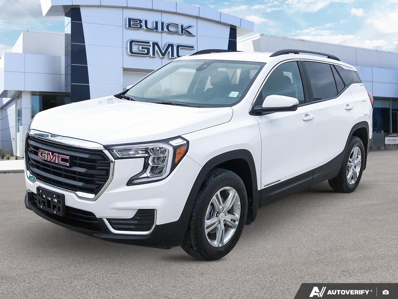 GMC Pro Safety Plus ($1055) Rear Park Assist | Adaptive Cruise Control | Power Heated Mirrors 

Infotainment Package  I ($1235) Navigation | HD Rear Vision Camera | 8 Inch Color Touch Screen

Power Lift Gate ($520)
This 2024 GMC Terrain SLE in Summit White is a practical, capable compact SUV that delivers everyday confidence with AWD and a fuel-efficient 1.5L engine  all with just over 53,000 km on the clock. Whether youre navigating city streets or weekend getaways, this Terrain is ready without the new-vehicle price tag.

Key Features 
- 8 Inch Touchscreen 
- HD Backup Camera 
- Power Liftgate 
- Remote Keyless Entry 
- Rear Park Assist 
- Safety Alert Seat 
- Adaptive Cruise Control 

Safety Features 
- Hill Descent Control
- Following Distance Indicator 
- Forward Collision Alert 
- Lane Keep Assist with Lane Departure Warning 
- Automatic Emergency Braking 
- Front Pedestrian Braking
- Teen Driver Mode 
- Theft Deterrent System 

Interested in making this Terrain yours? Visit us at birchwoodchevrolet.ca to reserve it, start your purchase online, or book a test drive at Birchwood Chevrolet Buick GMC. Our team is here to answer any questions and help you find the right path forward  on your schedule, your way.
All of our quality pre-owned vehicles are delivered with the following:
· a Birchwood Certified 152 pt Inspection
· a full tank of fuel
· Full service records (if available)
· a CARFAX report

Click, call (204) 837-5811, or visit Birchwood Chevrolet Buick GMC at the Birchwood Auto Park, 3965 Portage Avenue West at the Perimeter.

Special Financing Available! Price does not include taxes. Dealer Permit #4240.
Dealer permit #4240