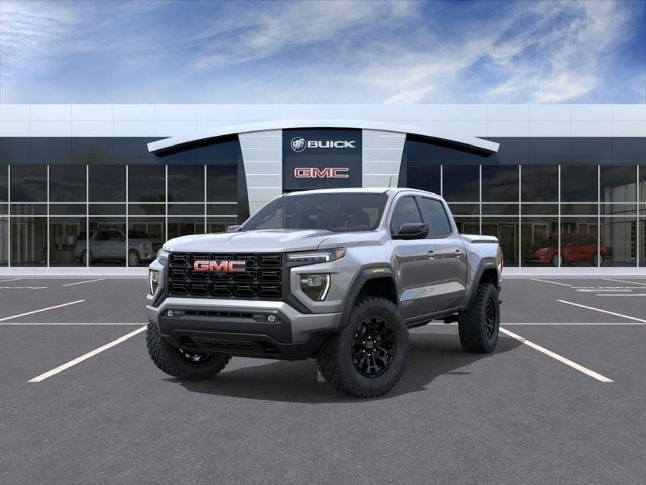 2026 GMC Canyon Elevation New Mid Size 5 Passenger Crew Cab 4X4 Truck with 2 Factory Installed Lift, Trailer Package, Heated Front Seats, Adaptive Cruise Control, HD Surround Vision and a 11 Touchscreen Radio with Google Built Photo