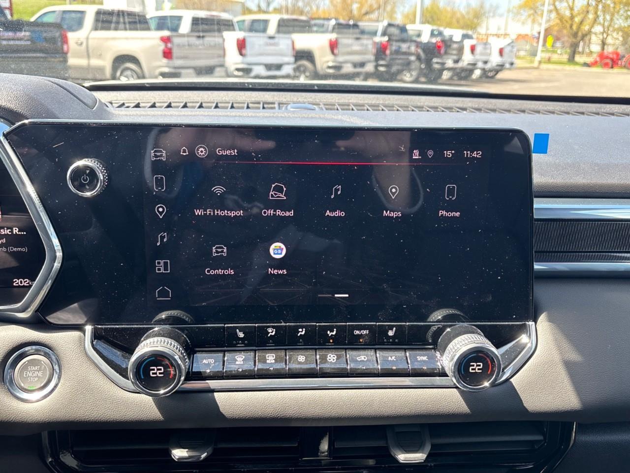 2026 GMC Canyon Elevation New Mid Size 5 Passenger Crew Cab 4X4 Truck with 2 Factory Installed Lift, Trailer Package, Heated Front Seats, Adaptive Cruise Control, HD Surround Vision and a 11 Touchscreen Radio with Google Built Photo