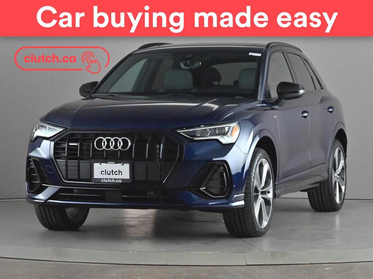 Apple CarPlay, Keyless Entry, Push Button Start and more!<br> <br>Clutch is the largest online used car retailer in Canada, delivering a seamless, hassle-free car-buying experience to drivers everywhere. Shop thousands of used cars online, get the right one delivered to your door, and enjoy peace of mind with our 10-Day Money-Back Guarantee. How sweet is that? To learn more, visit clutch.ca.<br> <br>The top features for this car include:<br> <br>Hands Free Device Connectivity<br>Apple CarPlay<br>Keyless Entry<br>Push Button Start<br>Passive Keyless Entry<br>Front View Camera<br>Power Folding Exterior Mirrors<br>Lane Departure Warning<br>Blindspot Sensors<br>Forward Collision Mitigation<br>Rear Collision Warning<br>Rear Collision Mitigation<br>Rear Cross Traffic Alert<br>Pedestrian Detection<br>Traffic Sign Recognition<br>Heated Steering Wheel<br>One-Touch Windows<br>Rain Sensing Wipers<br>Rear Window Defroster<br>Panoramic Sunroof<br>Hill Assistance<br>Rear View Camera<br>Parking Sensors<br>Rear Parking Sensors<br>Power Driver Seat<br>Power Passenger Seat<br>360 Camera<br>Auto Stop/Start<br>Electric Parking Brake<br>Brake Assist<br>Power Tailgate/Hatch<br>Auto Dimming Rearview Mirror<br>Front Heated Seats<br>Power Lumbar Support<br>Folding Rear Seats<br>Driver Seat Memory System<br>Climate Control<br>Dual Zone Front Climate Control<br>Rear Climate Vents<br>Premium Sound System<br>Speed-Sensitive Volume<br>Bluetooth Music<br>Touchscreen Display<br>GPS Navigation<br>Cruise Control<br>Integrated Garage Door Opener<br>12V Outlet<br>USB Input<br>Ambient Lighting<br> <br>Seamless home delivery - Delivery to your door in a matter of days. Available on select packages.<br> <br>Try it out for 10 days - If you do not like it, we will take it back. <br> <br>Quality assured - All cars go through our rigorous 210-point inspection and reconditioning process.<br> <br>Peace of mind - Warranty and protection plans available.<br> <br>Haggle-free - No haggling or hard sells.<br> <br>100% Transparency - Full inspection reports on every car, including high-res photography and a free Carfax report.<br> <br>Listed price is for cash purchase only and does not include taxes, Shipping Fees (if applicable), Delivery Fees (if applicable), government licensing fees.<br> <br>Previous Provincial Registrations:<br>Ontario<br> <br>Stock # 101944