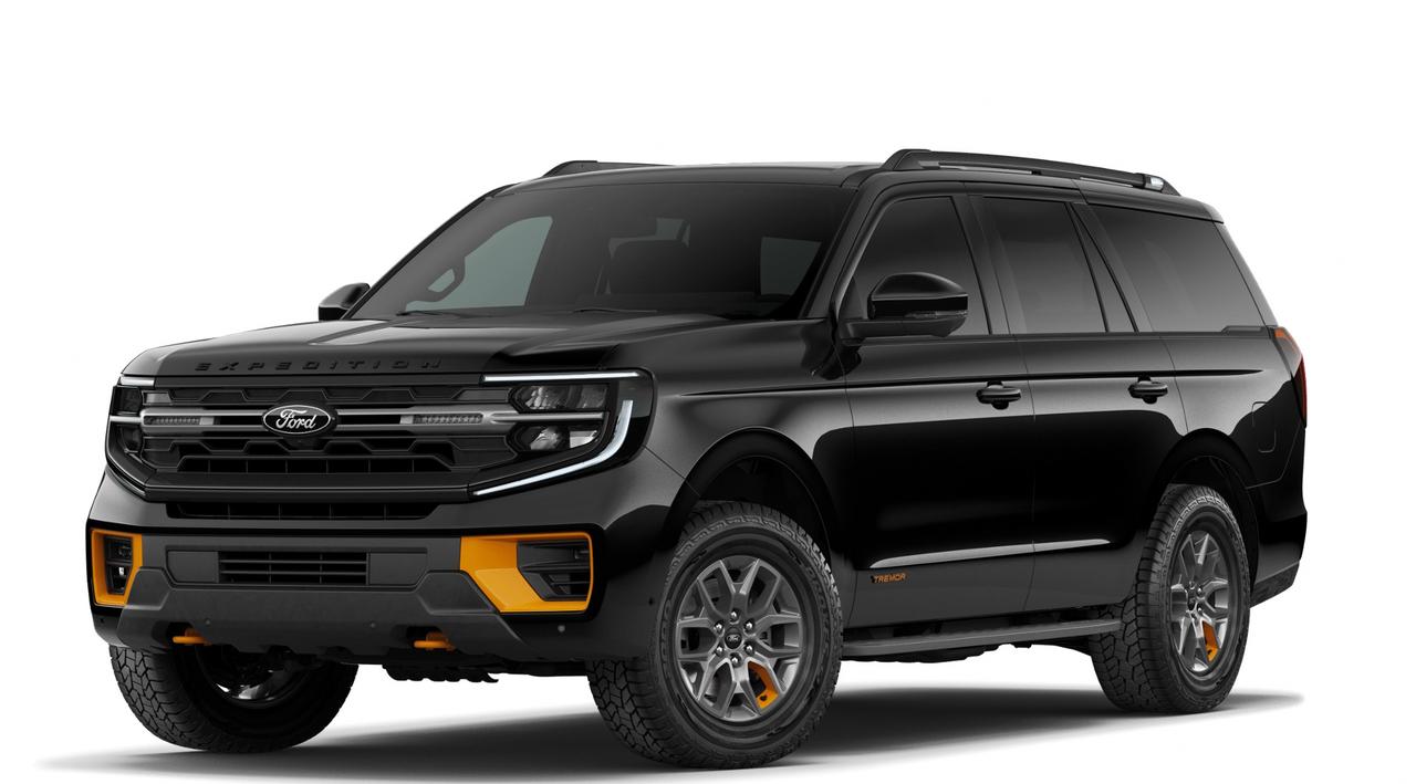 <p>Get ready to conquer any adventure with the brand new 2026 Ford Expedition TREMOR 4X4, now available at Webbs 1441. This isnt just an SUV; its your ticket to unparalleled capability and refined comfort, designed to handle everything from daily commutes to off-road expeditions with effortless style. Imagine yourself behind the wheel, experiencing the commanding presence and robust engineering that only a Ford Expedition TREMOR can deliver.</p>
<p>Step inside the spacious cabin and discover a world of premium comfort and advanced technology. The striking Agate Black Metallic exterior is perfectly complemented by the sophisticated Black Onyx/Electric Spice interior, featuring luxurious leather-trimmed heated and ventilated front captains chairs that cradle you in comfort, no matter the weather. Whether youre navigating city streets or venturing into the wilderness, the 2026 Ford Expedition TREMOR 4X4 from Webbs 1441 is engineered to impress and perform.</p>
<p>Here are five features that truly make this 2026 Ford Expedition TREMOR 4X4 stand out:</p>
<ul>
<li><strong>3.5L V6 EcoBoost High Output Engine:</strong> Unleash exhilarating power and responsive acceleration with this potent V6 engine, delivering impressive performance for both on-road and off-road driving.</li>
<li><strong>TREMOR 4X4 Capability:</strong> Built for the trail, the TREMOR package equips this Expedition with enhanced off-road prowess, ready to tackle challenging terrain with confidence.</li>
<li><strong>Leather-Trimmed Heated/Vent Front Captains Chairs:</strong> Experience ultimate comfort and luxury with these premium seats, offering both heating and ventilation for personalized climate control.</li>
<li><strong>Agate Black Metallic Exterior:</strong> Command attention with the sleek and sophisticated Agate Black Metallic paint, giving this Expedition a bold and timeless aesthetic.</li>
<li><strong>10-Speed Automatic Transmission:</strong> Enjoy smooth, efficient, and dynamic gear changes that optimize performance and fuel economy, making every drive a pleasure.</li>
</ul>
<p><strong><em>Powered by AutoIntelligence™</em></strong></p>
<p>Powered by AutoIntelligence™</p>
