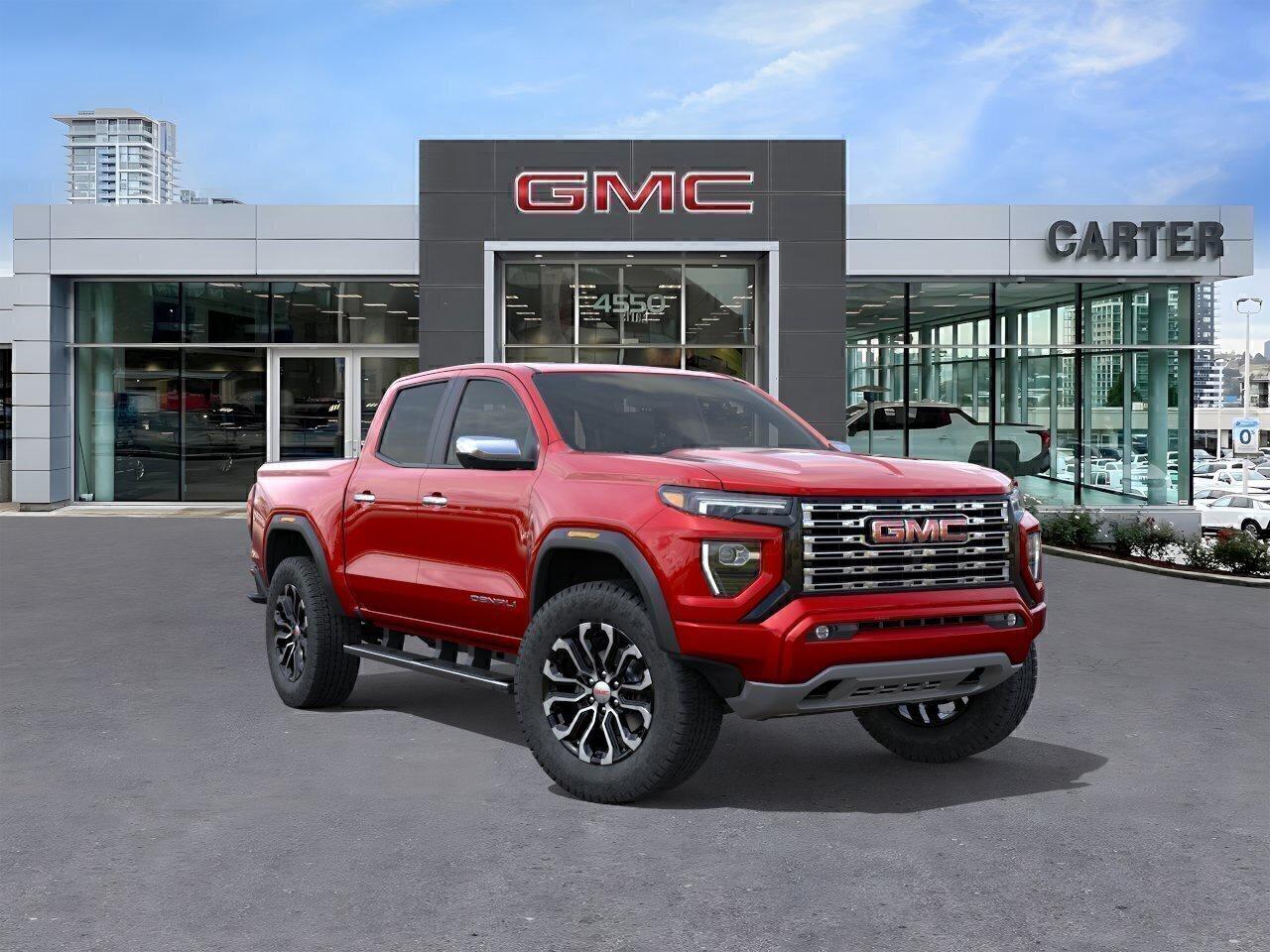 Save up to $1,200 instantly with your Costco membership at Carter GM Burnaby! Costco Executive Members can receive a $1,200 Bonus, while Non-Executive Members qualify for a $1,000 Bonus on select models. Combine your Costco member bonus with eligible manufacturer incentives for even greater value.  Visit us today or contact our team to confirm your eligibility and secure your Costco member savings before this limited-time offer ends.  Elevate every drive with this 2026 GMC Canyon Denali 4WD. Powered by a 2.7L TurboMax engine and enhanced with a 2" factory lift and off-road suspension, its built for capability and comfort. The ProGrade Trailering System, integrated brake controller, Hitch Guidance, and HD Surround Vision make towing effortless. Inside, enjoy a power sunroof, dual-zone climate control, and premium power-adjustable seats. The MultiStow tailgate adds smart utility, while advanced safety features inspire confidence. Come take it for a test drive today and experience all this stylish vehicle has to offer!  WHY CARTER GM BURNABY?  - An unrivalled vehicle purchasing experience! - Exceeding our loyal customers expectations since 1963 - 4.5 Google star rating with 2,300+ customer reviews) - CarGurus Top-Rated Dealer 2025 Award - CarGurus Top Value Dealer 2025 Award - Vehicle trades welcome! Best price guaranteed! - We provide upfront pricing, zero hidden fees, and 100% transparency - Fast approvals and 99% acceptance rates (no matter your current credit status!) - Multilingual staff (many languages spoken) - Comfortable non-pressured environment with in-store television, WIFI and a childrens play area! - In-store restaurant: fresh daily menu        Were here to help you drive the vehicle you want, the vehicle you deserve! QUESTIONS? GREAT! WEVE GOT ANSWERS! To speak with a friendly vehicle specialist - CALL NOW! The advertised price includes all standard dealer fees and any applicable manufacturer or dealer incentives. It does not include applicable taxes, licensing, insurance, or optional products or services. Dealer fees will be clearly broken out and itemized on the bill of sale, maximum total of fees $699.00. Prices are shown in Canadian dollars. While we make every effort to ensure accuracy, vehicle details, pricing, options, and availability are subject to change without notice. Please confirm all information with dealership sales management before purchase. Dealer Code: 81129