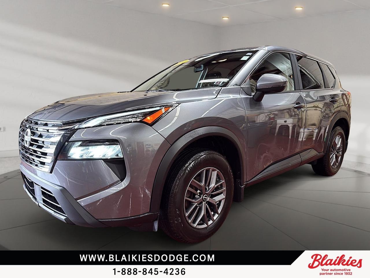2024 Nissan Rogue S | AWD SUV with Heated Comfort

With 31,732 km, this 2024 Nissan Rogue delivers turbocharged efficiency, AWD confidence, and modern everyday comfort in a versatile grey SUV. Its practical cabin, advanced safety features, and smooth Xtronic CVT make it a strong choice for commuting, family driving, and weekend travel.

Key Features:
-1.5L DOHC turbocharged 3-cylinder engine
-Intelligent AWD system
-Xtronic CVT transmission
-Heated front seats
-Heated steering wheel
-Apple CarPlay and Android Auto

This Nissan Rogue is ready for any journey, blending performance, comfort, and modern features. Contact Blaikies Dodge for more details or to schedule a test drive today. Enjoy the convenience of viewing a free CarFax report without submitting personal information. Visit Blaikies Dodge for more details or click to schedule a test drive!