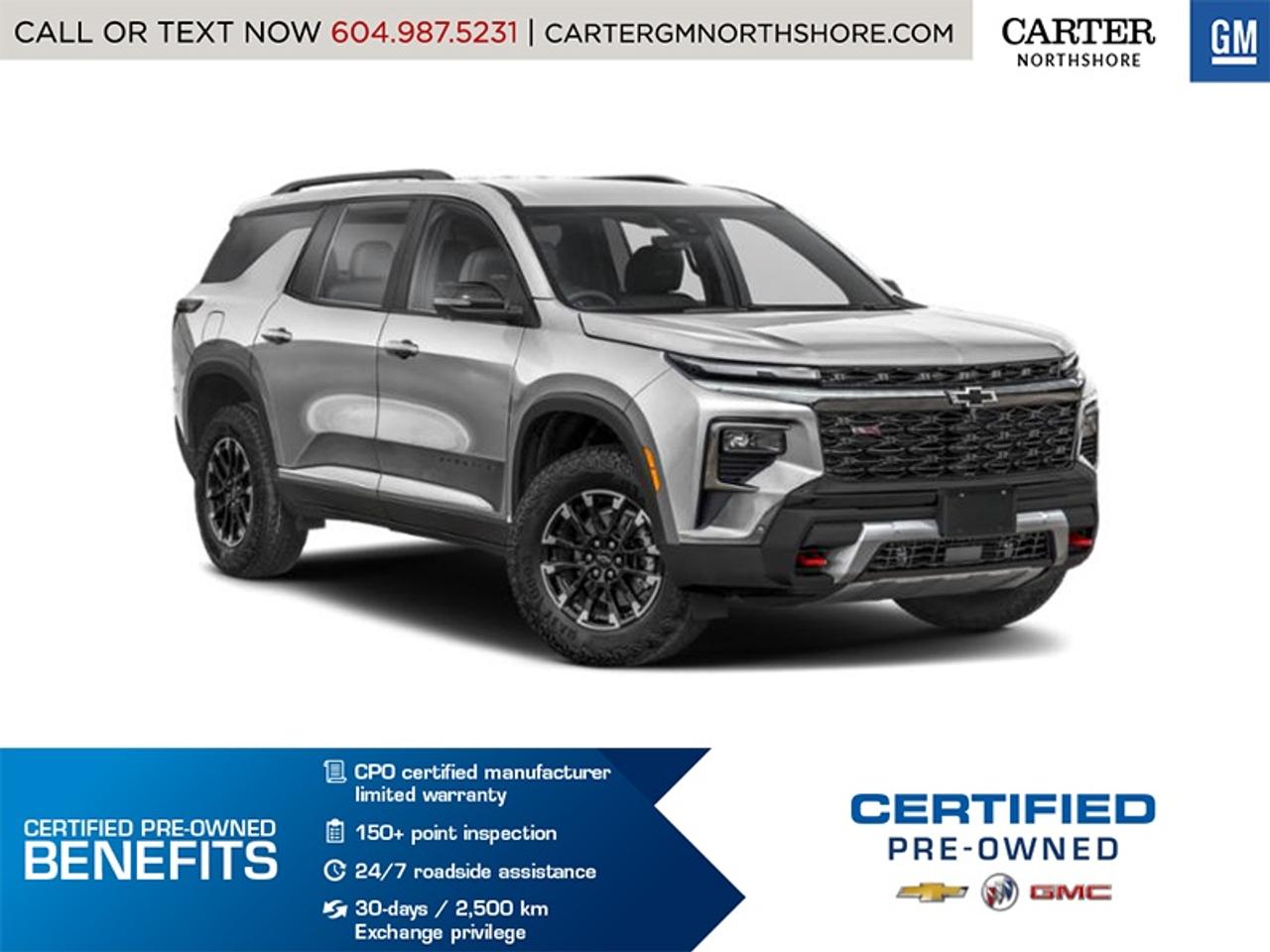 Used 2024 Chevrolet Traverse Z71 AWD/7SEATS/WIRELESS CHARGING/TRAILERING PKG for sale in North Vancouver, BC
