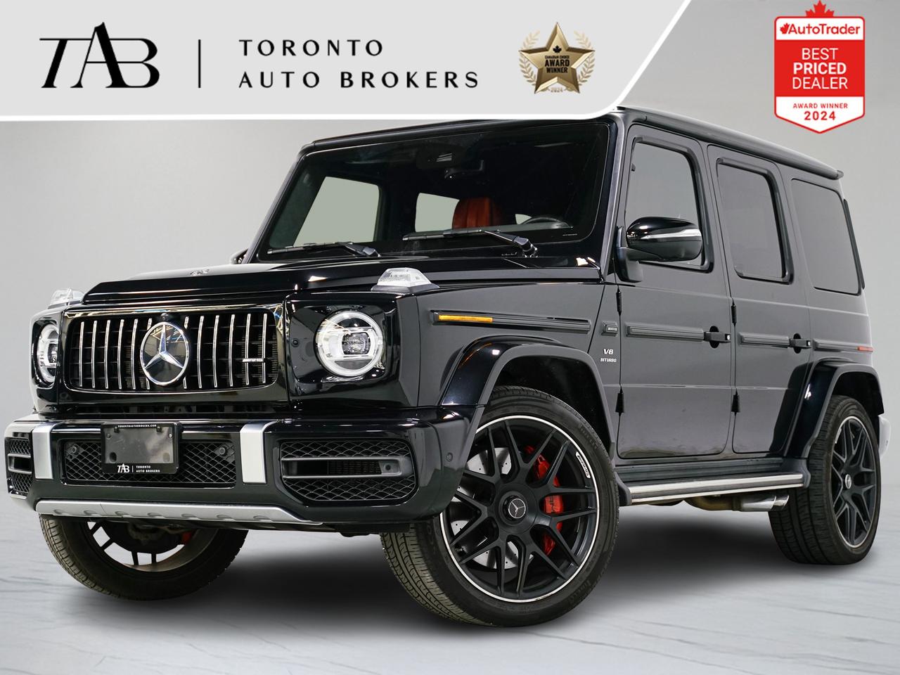 This 2020 Mercedes-Benz G-Class G 63 AMG is a local Ontario vehicle that delivers an unmistakable blend of iconic design, extreme performance, and top-tier luxury. Powered by handcrafted AMG engineering and enhanced with the Premium and Night Packages, this G 63 stands out with its bold styling, advanced technology, and commanding presence. With its 22-inch wheels and unmistakable road presence, it offers a driving experience that is both thrilling and refined.

Key Features:

Handcrafted AMG 4.0L V8 Biturbo Engine
AMG Performance Exhaust System
Night Package 
22-inch AMG alloy wheels
Burmester surround sound system
Sunroof
Premium Nappa leather interior
Heated and ventilated front seats
Heated rear seats
12.3-inch dual digital displays (instrument cluster & infotainment)
Navigation system
360-degree camera with parking sensors

NOW OFFERING 3 MONTH DEFERRED FINANCING PAYMENTS ON APPROVED CREDIT.

WE OFFER THE BEST FINANCE RATES, AND DONT CHARGE ANY FINANCING FEE

Looking for a top-rated pre-owned luxury car dealership in the GTA? Look no further than Toronto Auto Brokers (TAB)! Were proud to have won multiple awards, including the 2024 AutoTrader Best Priced Dealer, the 2026 Best in Business award, the 2025 CarGurus Award, the 2026 Top Choice Award, the 2026 Dealer Rater Consumer Satisfaction Award, the 2026 Canadian Choice Award, the 2026 Three Best Rated Dealer Award, and many more!

With 30 years of experience serving the Greater Toronto Area, TAB is a respected and trusted name in the pre-owned luxury car industry. Our 30,000 sq.Ft indoor showroom is home to a wide range of luxury vehicles from top brands like BMW, Mercedes-Benz, Audi, Porsche, Land Rover, Jaguar, Aston Martin, Bentley, Maserati, and more. And we dont just serve the GTA, were proud to offer our services to all cities in Canada, including Vancouver, Montreal, Calgary, Edmonton, Winnipeg, Saskatchewan, Halifax, and more.

At TAB, were committed to providing a no-pressure environment and honest work ethics. As a family-owned and operated business, we treat every customer like family and ensure that every interaction is a positive one. Come experience the TAB Lifestyle at its truest form, luxury car buying has never been more enjoyable and exciting!

We offer a variety of services to make your purchase experience as easy and stress-free as possible. From competitive and simple financing and leasing options to extended warranties, aftermarket services, and full history reports on every vehicle, we have everything you need to make an informed decision. We welcome every trade, even if youre just looking to sell your car without buying, and when it comes to financing or leasing, we offer same day approvals, with access to over 50 lenders, including all of the banks in Canada. Feel free to check out your own Equifax credit score without affecting your credit score, simply click on the Equifax tab above and see if you qualify.

Call us today or visit our website to learn more about our inventory and services. And remember, all prices exclude applicable taxes and licensing, and vehicles can be certified at an additional cost of $999.