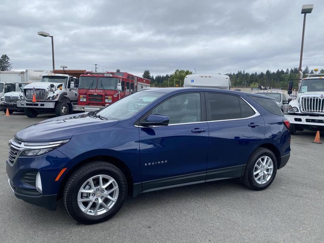 2022 Chevrolet Equinox LT AWD, 1.5L, 4 cylinder, 4 door, automatic, AWD, 4-Wheel ABS, cruise control, air conditioning, AM/FM radio, power door locks, power windows, blue exterior, black interior, leather.  $14,710.00 plus $375 processing fee, $15,085.00 total payment obligation before taxes.   Listing report, warranty, contract commitment cancellation fee, financing available on approved credit (some limitations and exceptions may apply). All above specifications and information is considered to be accurate but is not guaranteed and no opinion or advice is given as to whether this item should be purchased. We do not allow test drives due to theft, fraud, acts of vandalism and undetectable impaired driving. Instead we provide the following benefits: Complimentary Warranty (with options to extend), Limited Money Back Satisfaction Guarantee on Fully Completed Contracts, Contract Commitment Cancellation, and an Open-Ended Sell-Back Option. Ask seller for details or call 604-522-REPO(7376) to confirm listing availability.