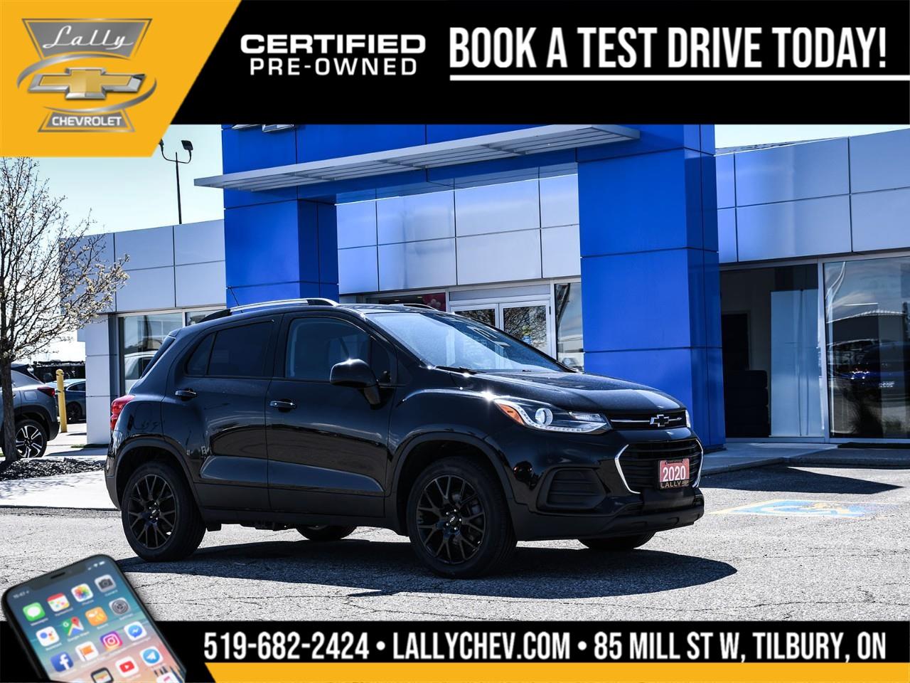 2020 Chevrolet Trax LT AWD ECOTEC 1.4L I4 SMPI DOHC Turbocharged VVT 6-Speed Automatic Mosaic Black Metallic<br /><br />** Special Sale price listed is available to finance purchases only on approved credit. Price of vehicle may differ with other forms of payment.<br /><br /><br />What is Live Market Pricing?<br /><br />Lally Chevrolet, we've changed the way we sell new and pre-owned vehicles with Live Market Pricing. Buying a vehicle can be stressful. Negotiations, trade value, hidden fees and the time a purchase takes is enough to make anyone nervous.<br /><br />How does a customer know if they are getting a good deal or not?<br /><br />How do dealerships like Lally Chevrolet even set prices?<br /><br />In today's customer-centric, tech-savvy world, where is the transparency in the car buying process?<br /><br />We want to make your vehicle purchasing experience stress-free, simple, enjoyable and transparent. So we've made the struggle of negotiating a thing of the past!<br /><br />No More Stressful Negotiations!<br /><br />Purchasing your next vehicle shouldn't feel like a battle. Our team at Lally Chevrolet does not want you to go home wondering if you could have gotten a better deal or not. So, we are offering you the best deal possible, the fair value, with Live Market Pricing.<br /><br />How Does Live Market Pricing Work?<br /><br />With Live Market Pricing, our team checks the fair value of our vehicles every day, comparing equally-equipped vehicles in a 300 kilometer radius of our market area. Then, we update our inventory prices in real-time to reflect the current market price.<br /><br />This allows us to price our vehicles in our market area fairly while passing the savings onto you. With Lally Chevrolet Live Market Pricing system, you can rest assured that you're getting the most competitive price around town.<br /><br />These real-time results offer fair pricing for you, the customer, and eliminates the need for negotiations. Lally Chevrolet Live Market Pricing ensures:<br /><br />? no pricing games<br />? no stressful negotiations or pressure situations<br />? no mark-up to mark-down gimmicks<br />? no hassling<br />? no haggling<br />? no more guessing<br /><br />.