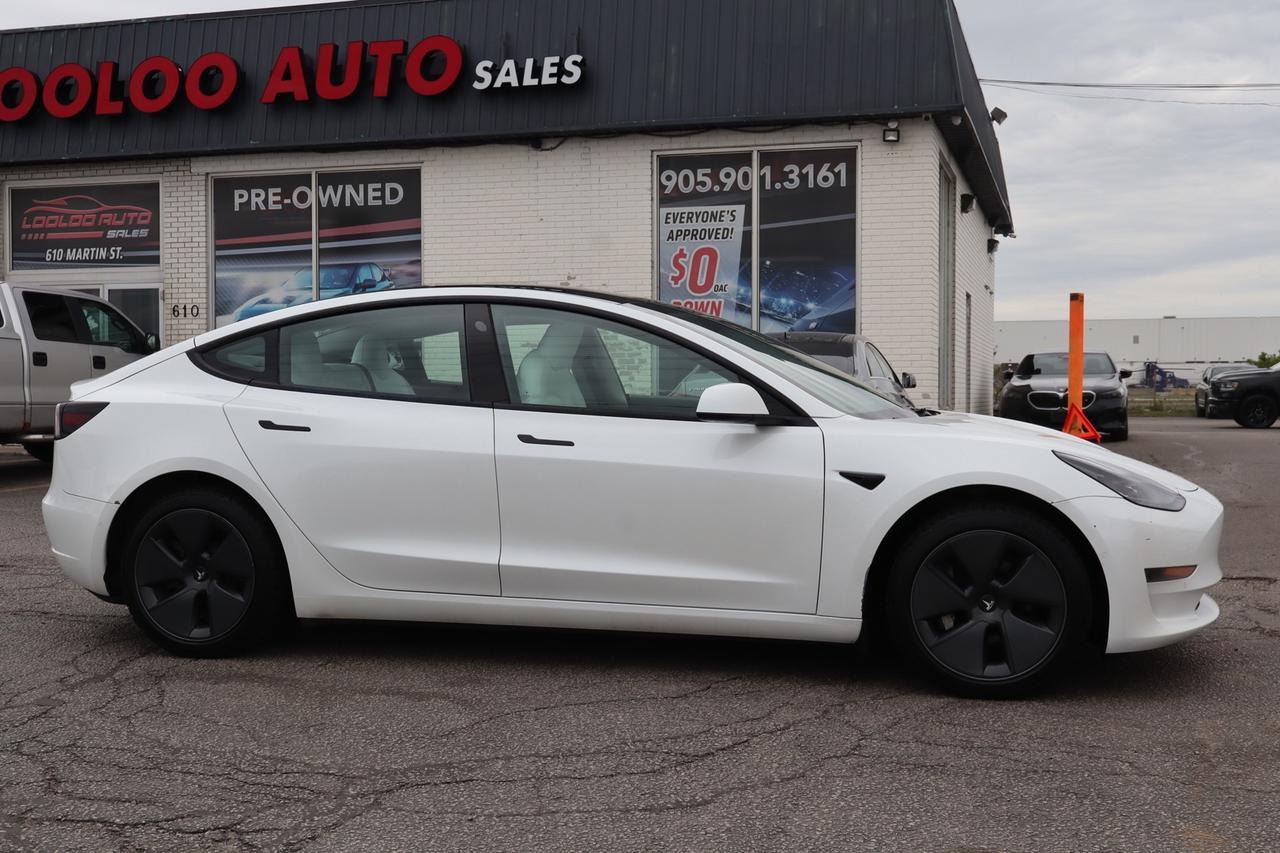 2022 Tesla Model 3 Standard Range Plus   No Accident   White Interior Photo