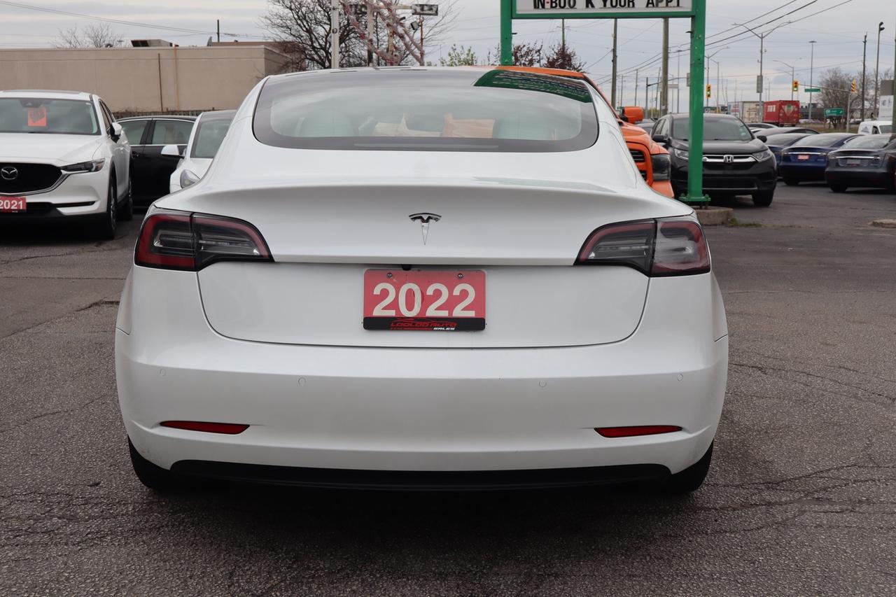 2022 Tesla Model 3 Standard Range Plus   No Accident   White Interior Photo