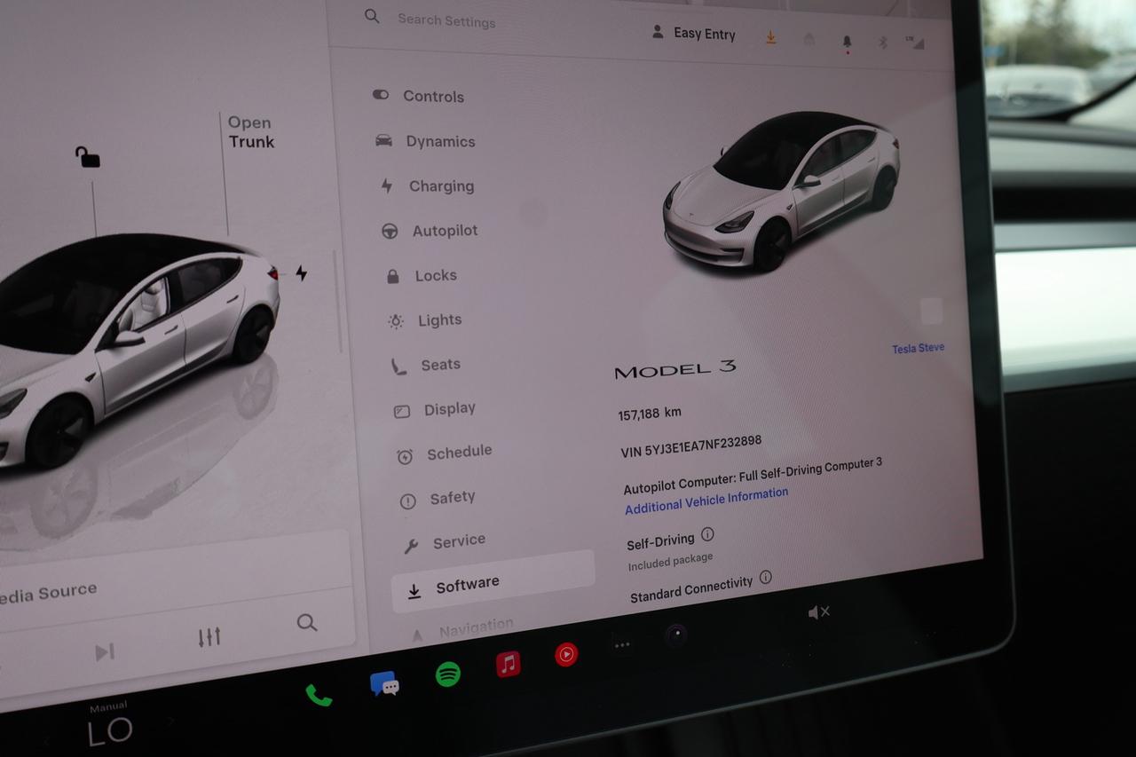2022 Tesla Model 3 Standard Range Plus   No Accident   White Interior Photo