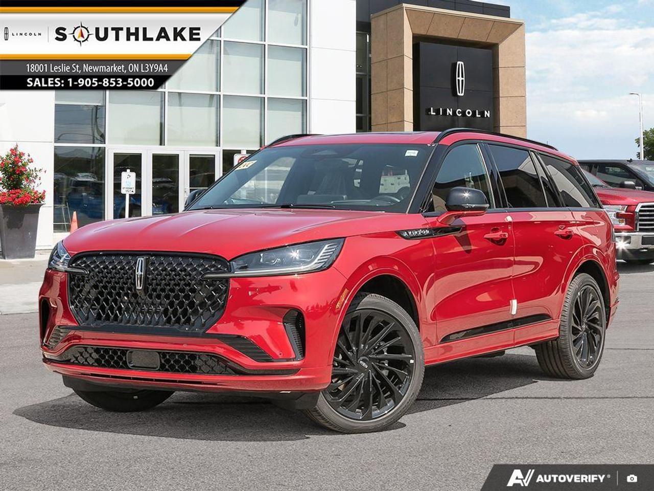 <p>Experience unparalleled luxury and performance with the striking 2026 Lincoln Aviator Reserve AWD, draped in an eye-catching red exterior. This sophisticated SUV, featuring a robust all-wheel drive and an automatic transmission, assures an exceptional handling experience that commands the road with authority.</p><p>Step into the lavish interior of the Aviator Reserve where elegance meets technology. The styling is elevated by premium leather heated and ventilated front captain's chairs, offering power adjustability and memory settings for your utmost comfort. The third-row seating and rear heated and ventilated seats ensure every passenger travels in style. The Jet Appearance Package enhances the exterior allure with black aluminum wheels and distinctive black elements that complement its bold design.</p><p>Advanced technology abounds in this Lincoln, highlighted by the Revel Ultima 3D Audio System with 28 speakers, providing an immersive auditory experience. Stay connected with features such as the WI-FI hotspot, navigation system, smart device integration, and a captivating heads-up display. Safety and driver assistance are paramount, with adaptive cruise control, lane assist, parking sensors, and a backup camera ensuring peace of mind at every turn.</p><p>Ideal for the discerning driver seeking a blend of luxury, technology, and performance, the Lincoln Aviator Reserve AWD is ready to elevate your driving experience. Contact Southlake Ford today to learn more about this distinguished SUV and arrange a personal showing.</p>