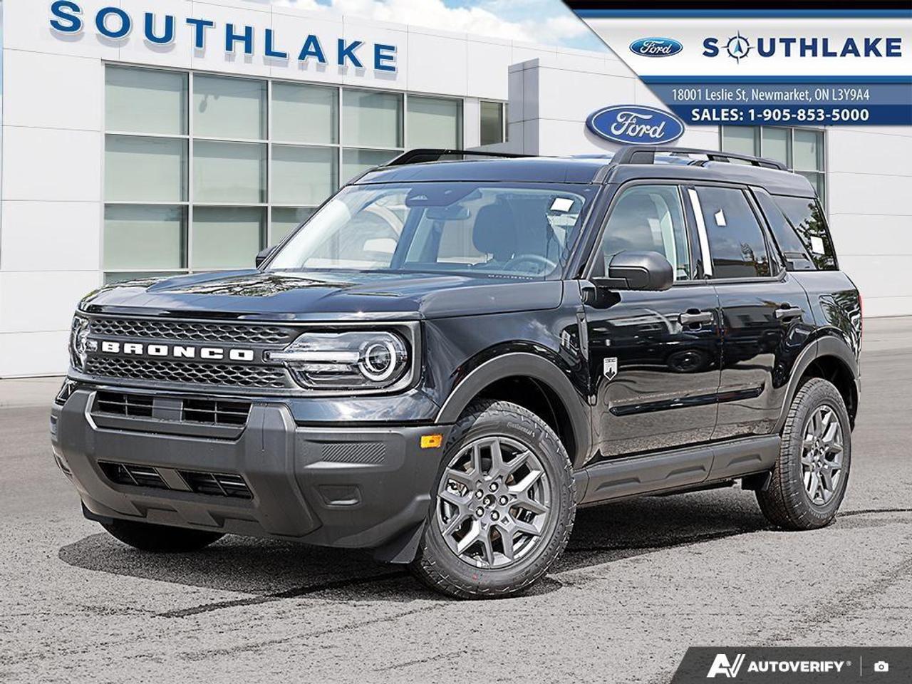 <p>The 2026 Ford Bronco Sport Big Bend 4x4 in a striking Black finish is your ultimate adventure companion. Equipped with 4×4 drive train, it offers outstanding handling on all types of terrain, making it the perfect SUV for those who crave exploration.</p><p>Step into its stylish Tan interior where comfort meets functionality. The Big Bend trim enhances your driving with features like heated seats and heated mirrors, ensuring a cozy ride in any weather. The SUV's rugged exterior is complemented by sleek alloy wheels that are sure to turn heads.</p><p>Embrace the latest in technology with seamless smart device integration and a convenient Wi-Fi hotspot. Safety is prioritized with a suite of driver assistance features, including adaptive cruise control and lane assist. Parking sensors and a backup camera further enhance your confidence when maneuvering tight spots.</p><p>This SUV is designed for adventurous spirits and families who need reliable performance and superior comfort. Contact us today to learn more about the Ford Bronco Sport and schedule a test drive. Experience firsthand why it's the ideal choice for your next vehicle.</p> <p>Here at Southlake Ford we take great pains to make sure our inventory on our site is as up to date as possible so our stock availability is updated twice per day. We know you've spent hours researching your vehicle of choice so we want to make it as easy as possible once you've made your decision. If the vehicle is listed on on our website, it is either in stock, or in-transit and available. Vehicle ETA's can vary but we register the vehicle once you've purchased it so all programs/incentives are protected. </p><p>Now for the fun stuff! Southlake Ford is proud to be partnering with Overdrive Automotive for all of your aftermarket needs or modifications. Lift kits, tires, wheels, winches, you name it and we can get it done. See in store or on our social channels for more details or goto <a target=_blank rel=noopener noreferrer nofollow href=http://www.overdriveauto.com>www.overdriveauto.com</a> </p>