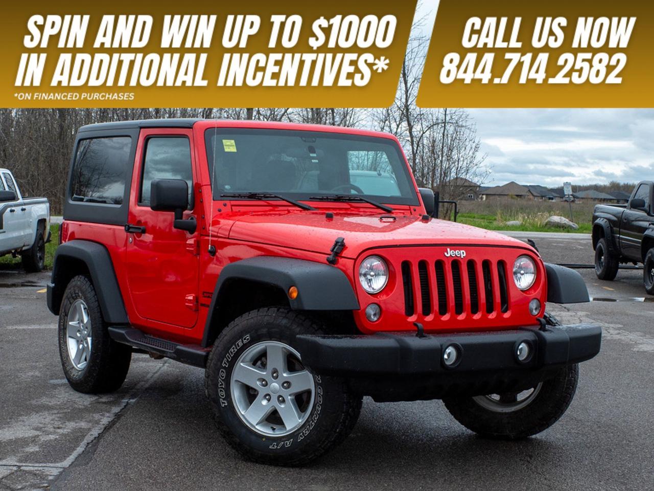 2015 Jeep Wrangler Sport - Convertible Soft Top   Rollover Protection Photo